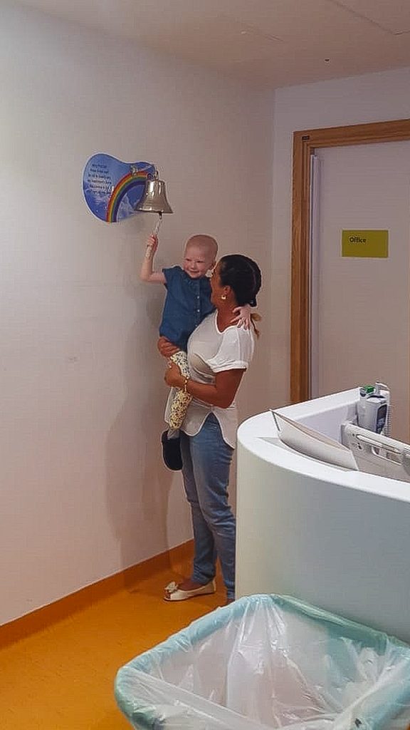 But in spite of all the hardships, the brave youngster fought through her disease and came back strong, ringing the bell to signify the end of her treatment at the end of August. (Source: Mercury Press)