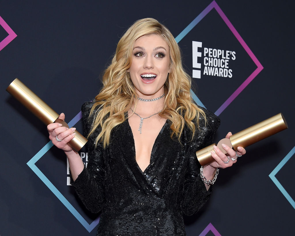 Katherine McNamara of 'Shadowhunters: The Mortal Instruments', Show of 2018, poses in the press room at the People's Choice Awards 2018 at Barker Hangar on November 11, 2018 in Santa Monica, California. (Photo by Gregg DeGuire/Getty Images)