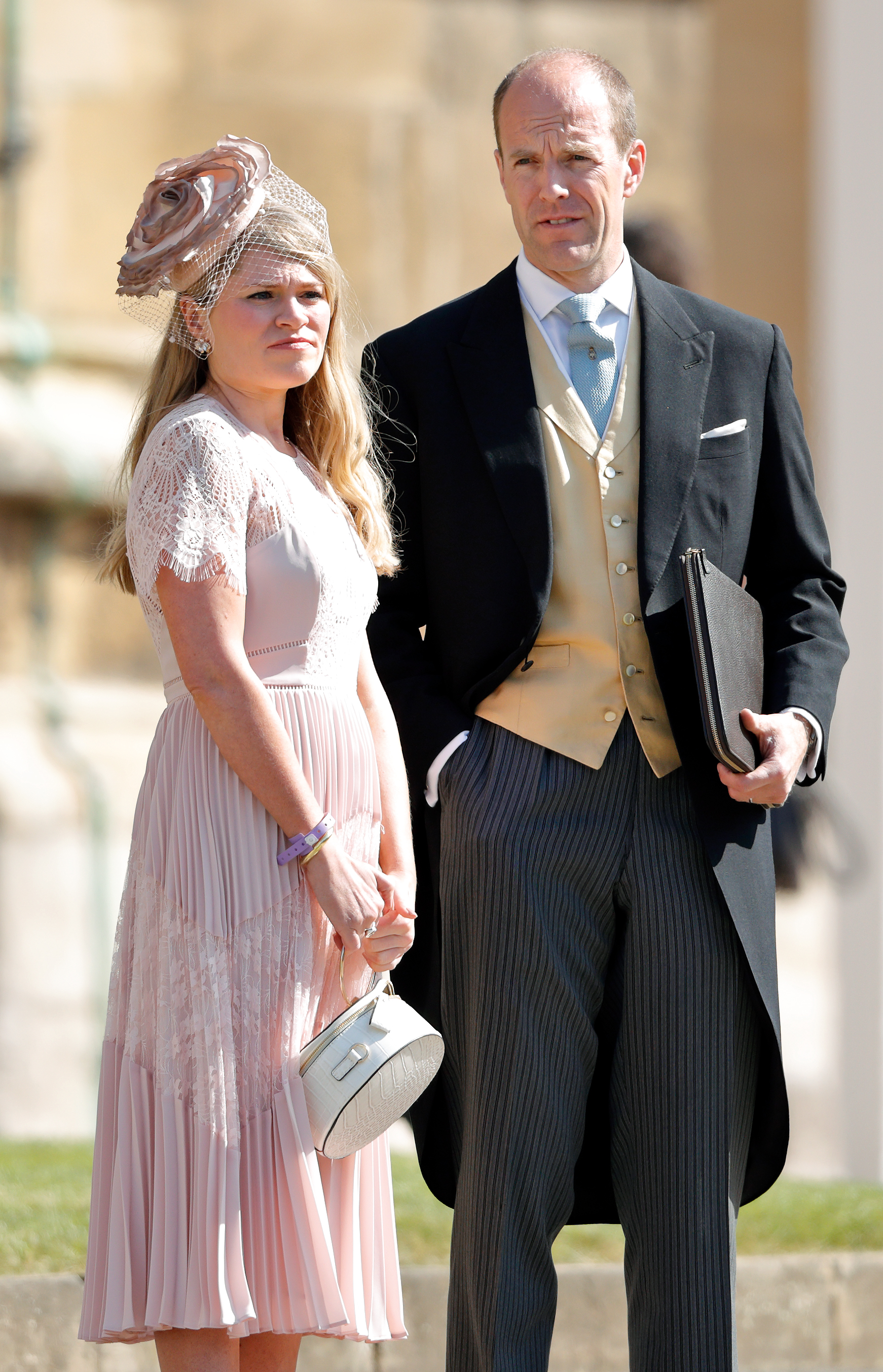 Amy Pickerill and Ed Lane Fox attend the wedding of Prince Harry to Meghan Markle at St George's Chapel, Windsor Castle on May 19, 2018 in Windsor, England. (Photo by Max Mumby/Indigo/Getty Images)