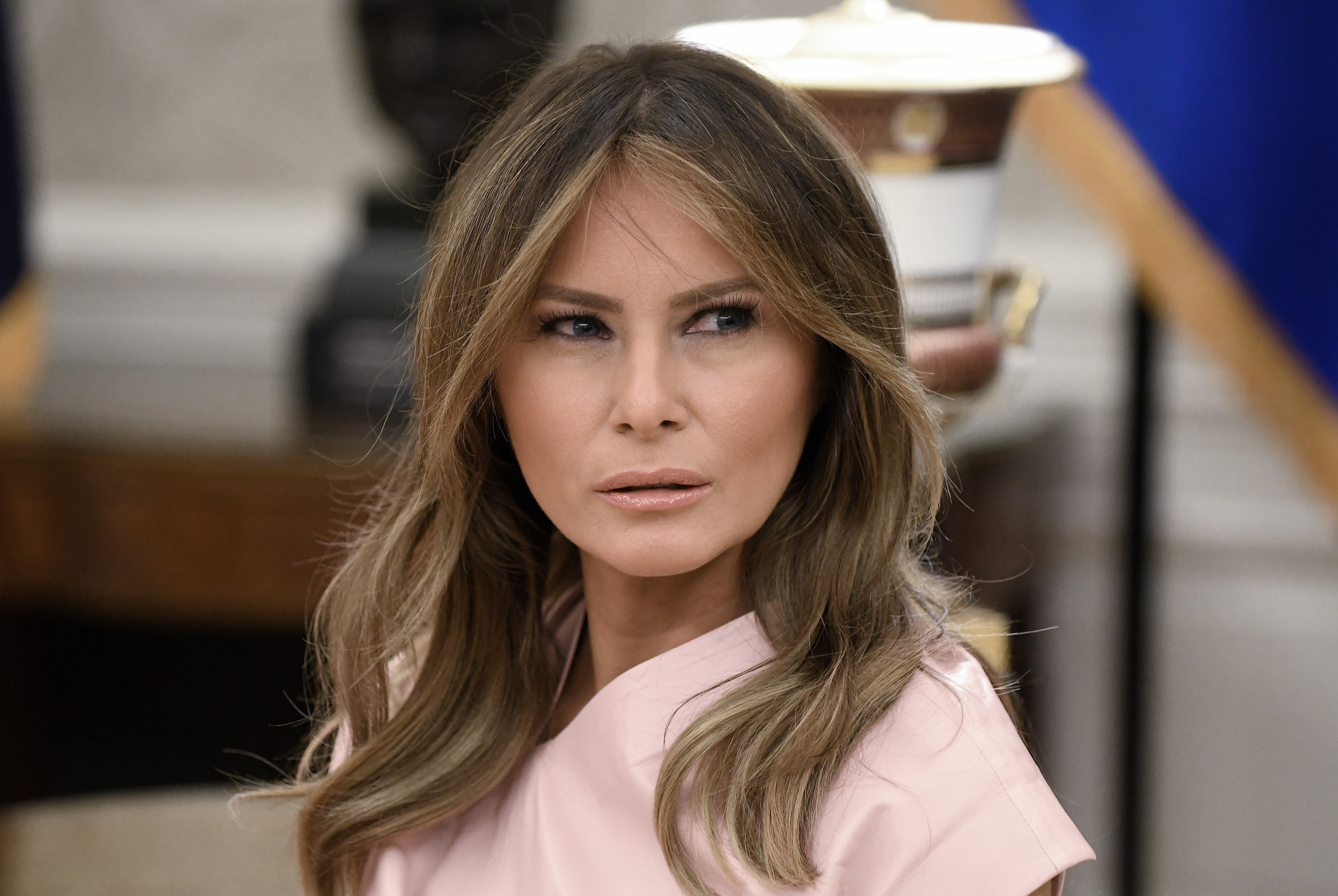 Melania Trump is set to make her first solo trip to Africa (Photo by Olivier Douliery-Pool/Getty Images)