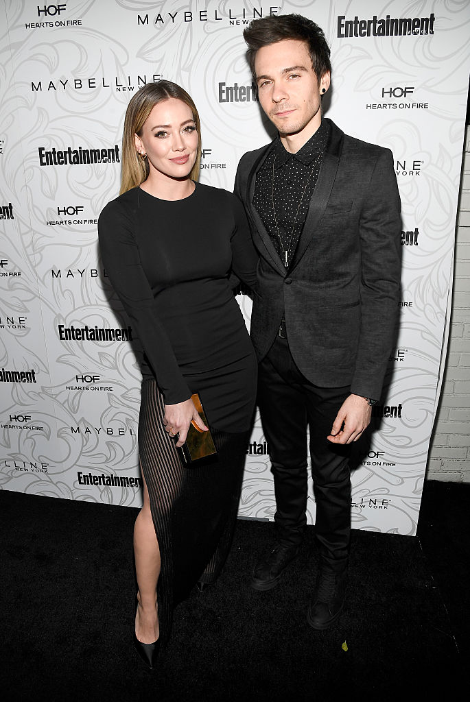 Actress Hilary Duff (L) and musician Matthew Koma attend the Entertainment Weekly Celebration of SAG Award Nominees sponsored by Maybelline New York at Chateau Marmont on January 28, 2017 in Los Angeles, California. (Photo by Frazer Harrison/Getty Images for Entertainment Weekly)