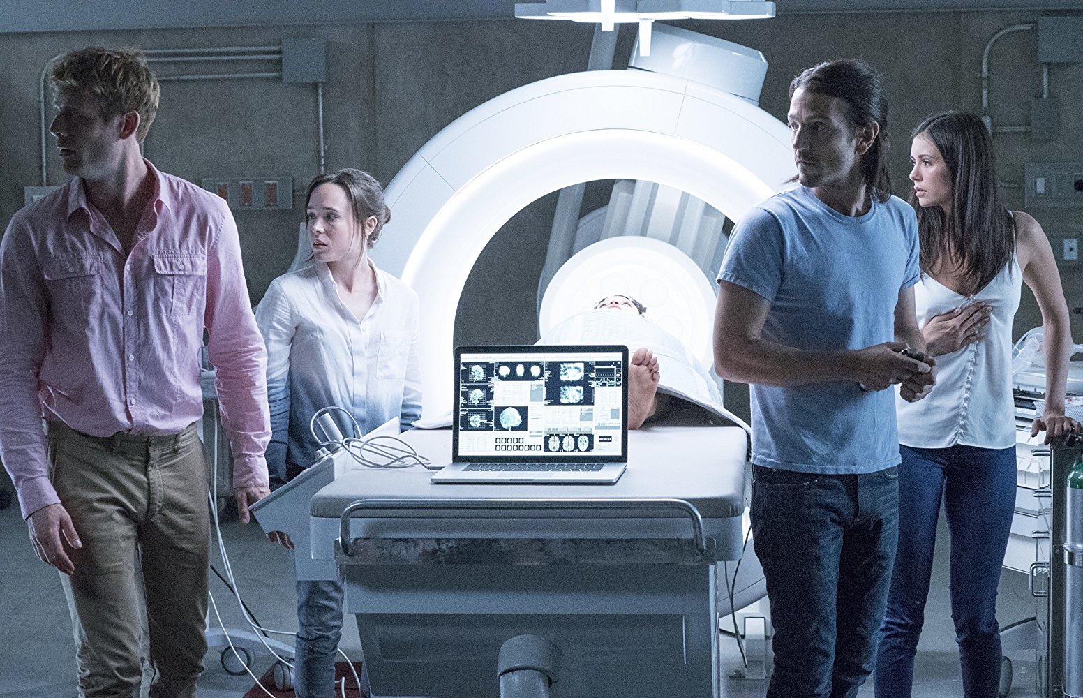 Dr Parnia said when a person is resuscitated they do not return with a 'magical enhancement' of their memories, as Ellen Page does in Flatliners. (Source: IMDB)