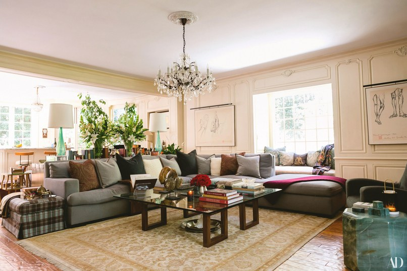 Neha’s fashion label, Hensely, was conceived on this showpiece sofa, with a serene Buddha looking over her shoulder. Her husband is her biggest fan, and he finds her unconventional creative process adorable. “Neha has a big passion for Bollywood, so whenever she is designing a collection, actually sketching, she has Bollywood movies playing in the background. No one knows why,” he says, laughing. “When she got a new office we had to figure out what cable company could bring Indian channels because otherwise, she can’t design. It’s phenomenal to watch.”