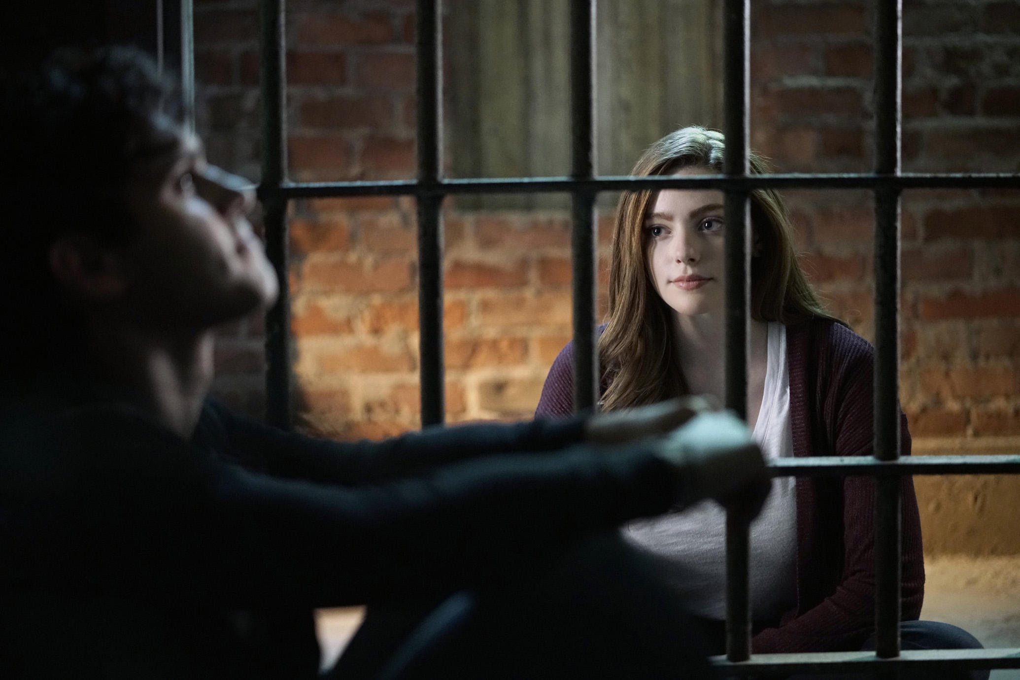 Danielle Rose Russell with Aria Shahghasemi in 'Legacies'(CW)