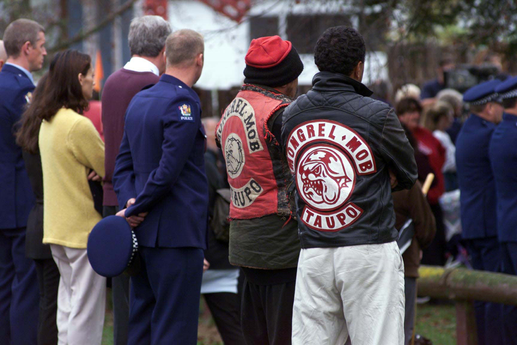 Members of the Waikato Mongrel Mob have vowed to stand guard outside mosques across New Zealand to protect their Islamic brothers and sisters from harm. (Getty)