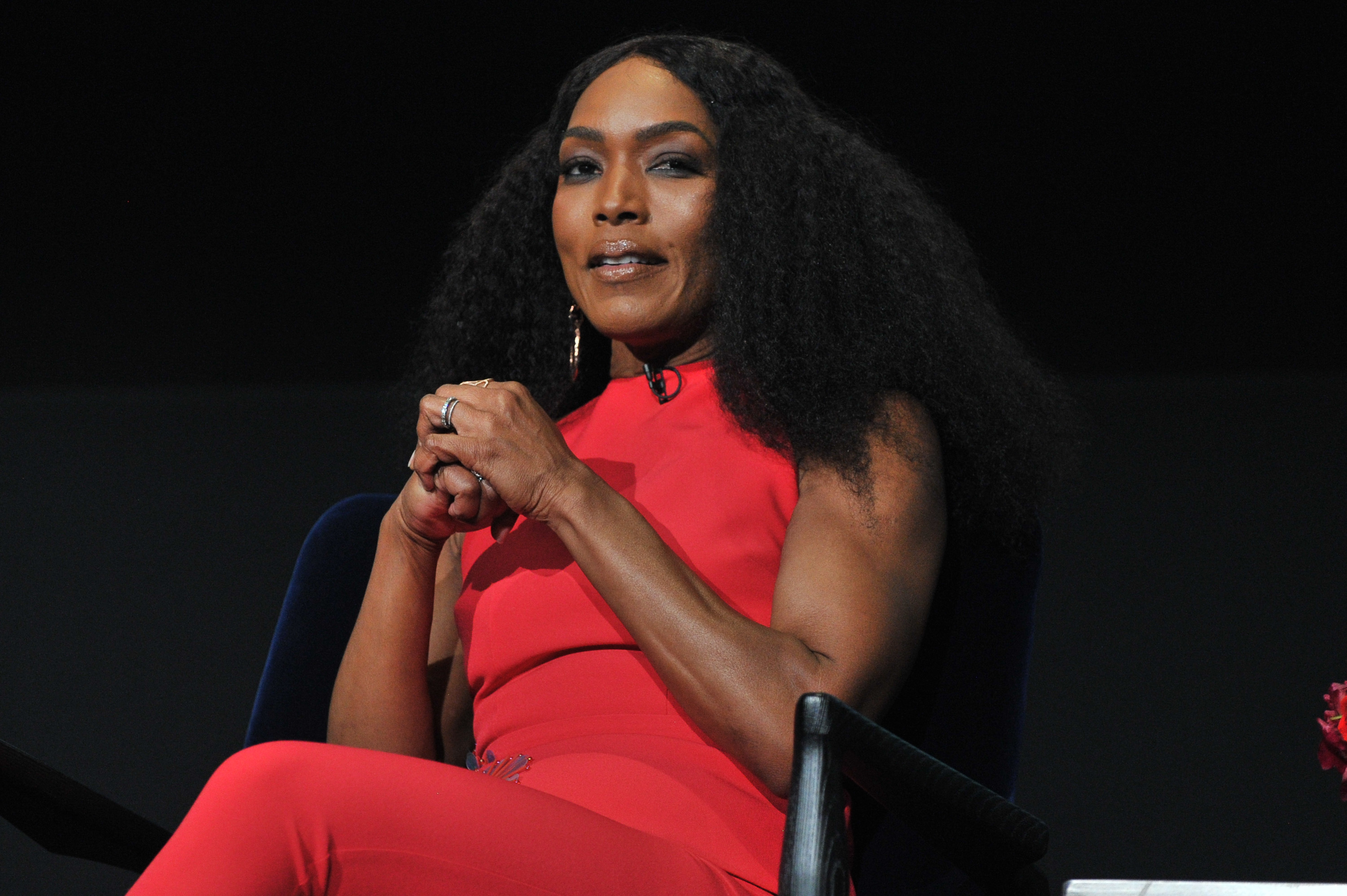 Actress Angela Bassett speaks at the FYC Panel for Fox's '9-1-1' at Saban Media Center on June 4, 2018 in North Hollywood, California.