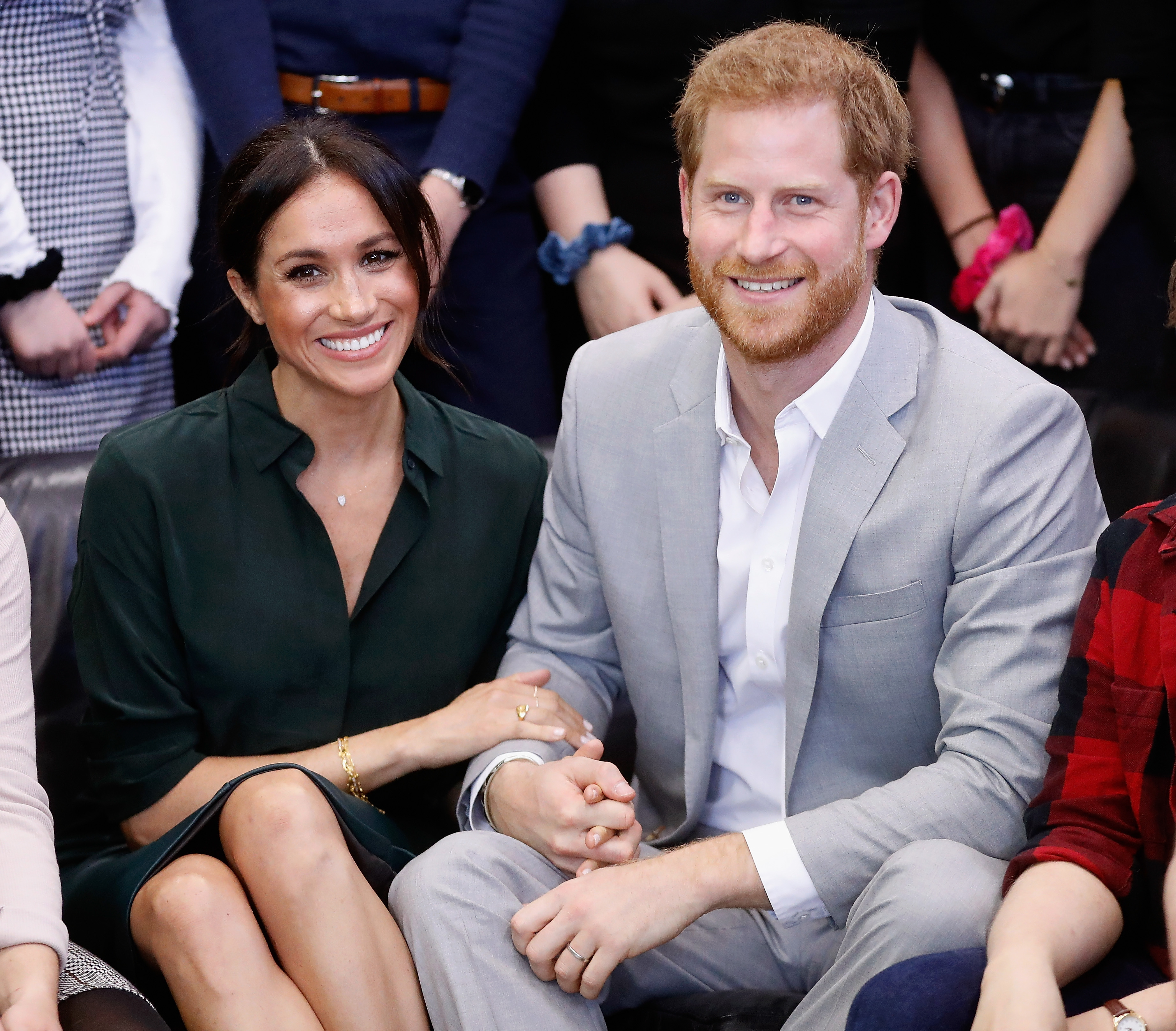 Meghan, Duchess of Sussex and Prince Harry, Duke of Sussex make an official visit to the Joff Youth Centre in Peacehaven, Sussex on October 3, 2018 in Peacehaven, United Kingdom. The Duke and Duchess married on May 19, 2018, in Windsor and were conferred The Duke & Duchess of Sussex by The Queen.