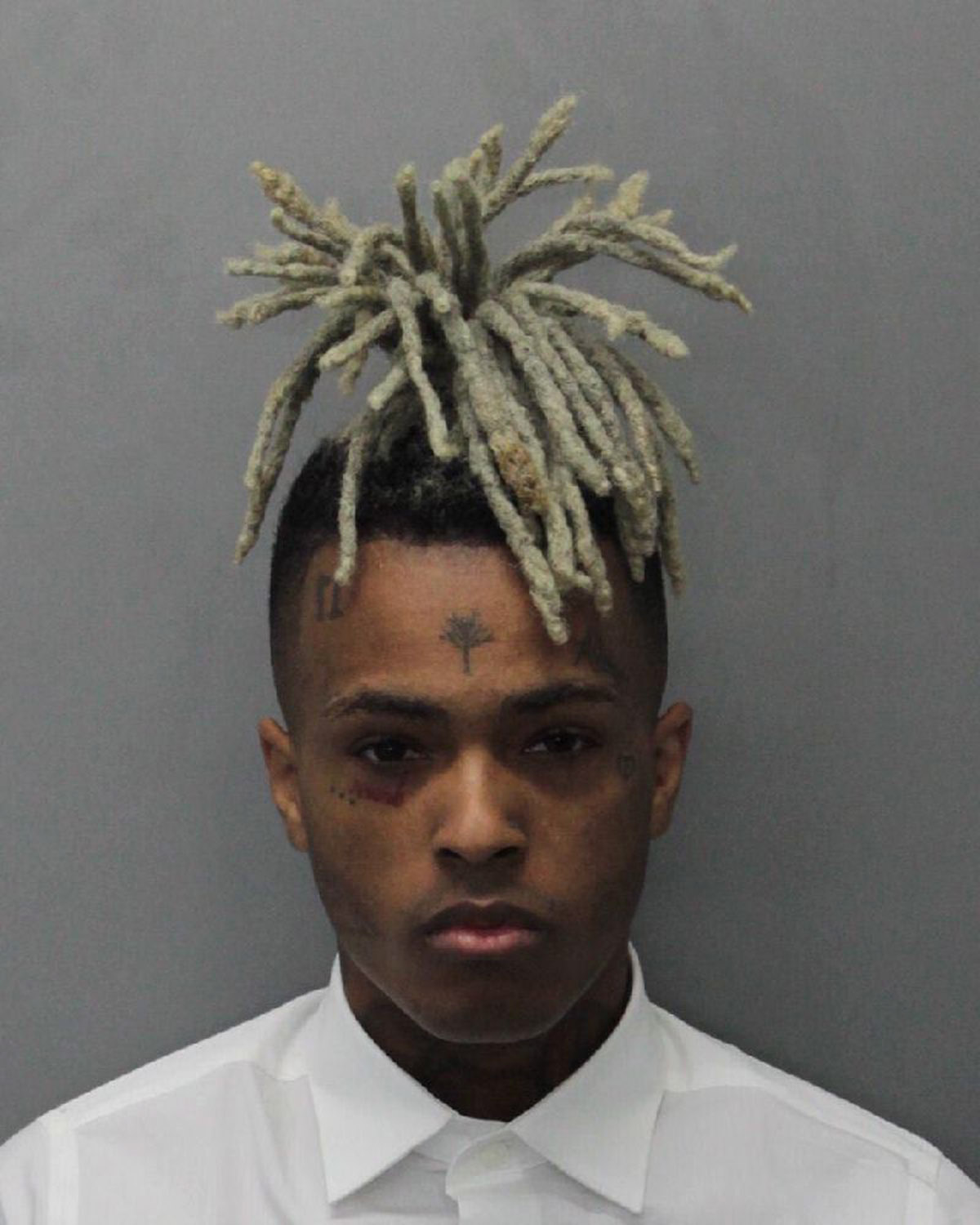 In this handout provided by the Miami Dade County Corrections, Rapper XXXTentacion,poses for his mugshot after being charged with seven new felonies stemming from a 2016 domestic violence case on December 15, 2017 in Miami, Florida.