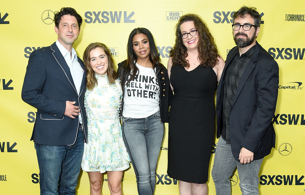 (L-R) Producer Houston King, actresses Haley Lu Richardson and Regina Hall, Support the Girls Founder Dana Marlowe, and director Andrew Bujalski attend the 'Support The Girls' premiere during the 2018 SXSW Conference and Festivals at the ZACH Theatre on March 9, 2018 in Austin, Texas. (Photo by Michael Loccisano/Getty Images for SXSW)
