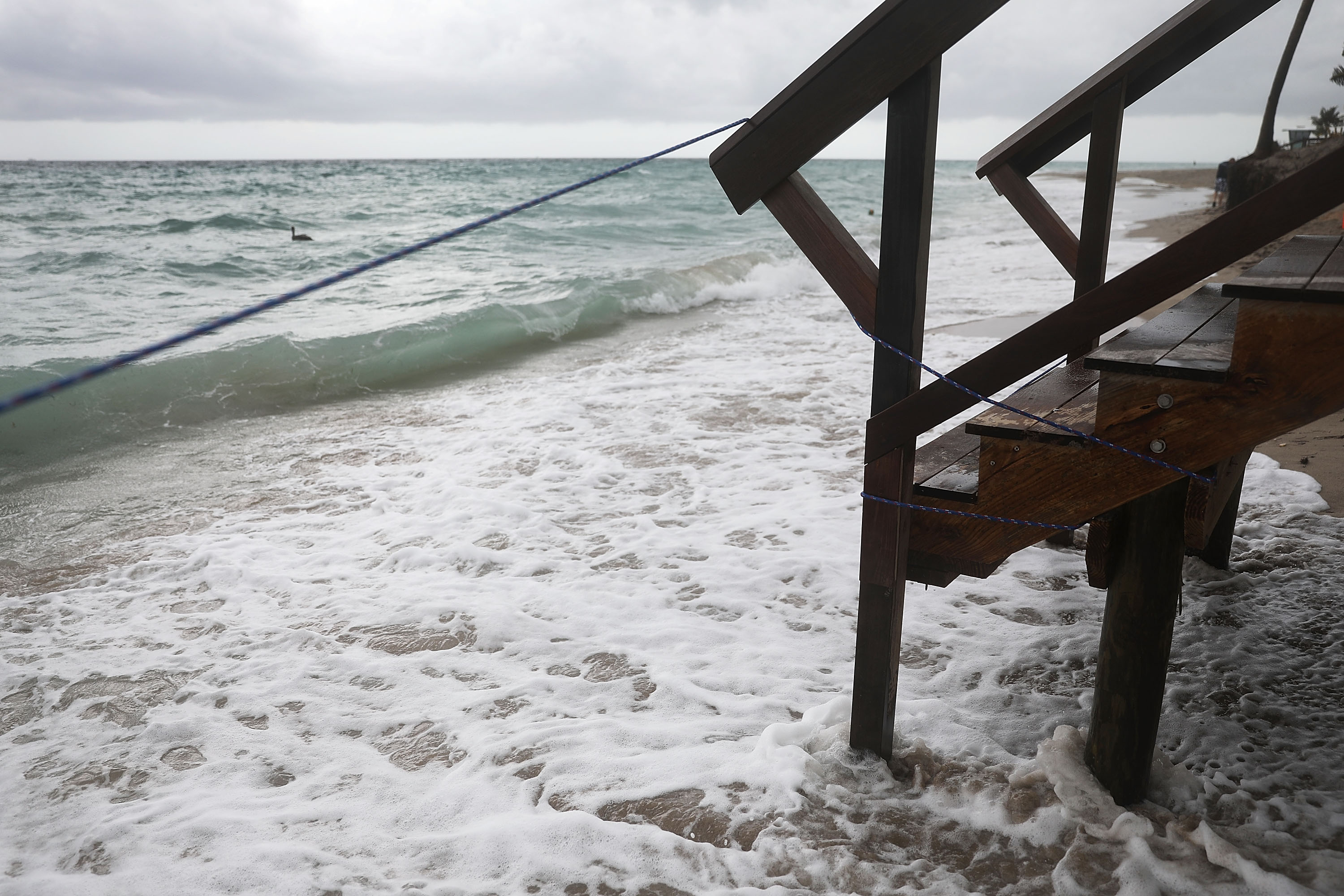 A rise in sea level is expected to result in a worse storm surge in North and South Carolina because of Hurricane Florence. (Getty Images)