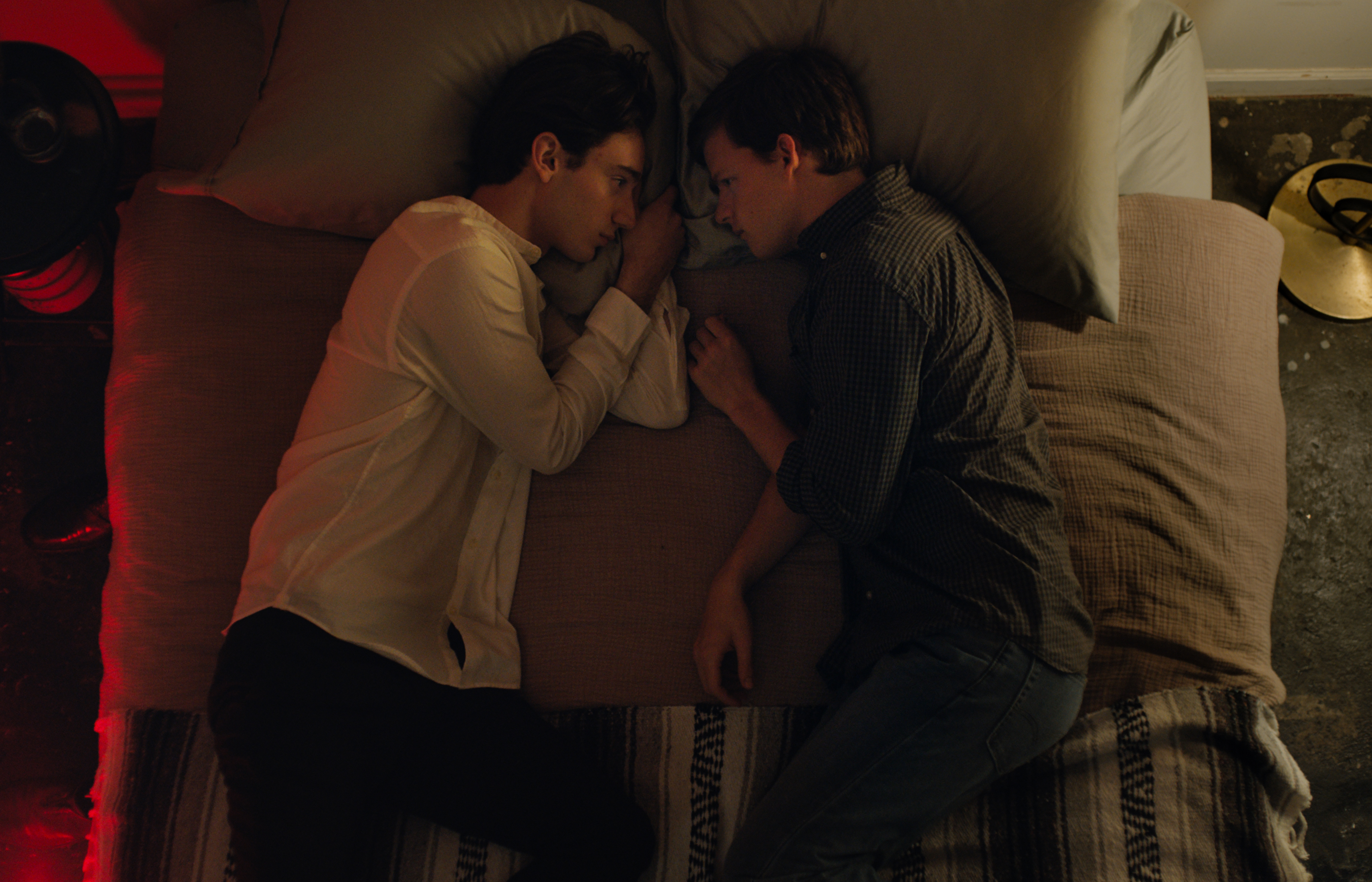 Theodore Pellerin stars as 'Xavier' and Lucas Hedges stars as 'Jared' in Joel Edgerton’s 'BOY ERASED', a Focus Features release. (Credit: Focus Features)