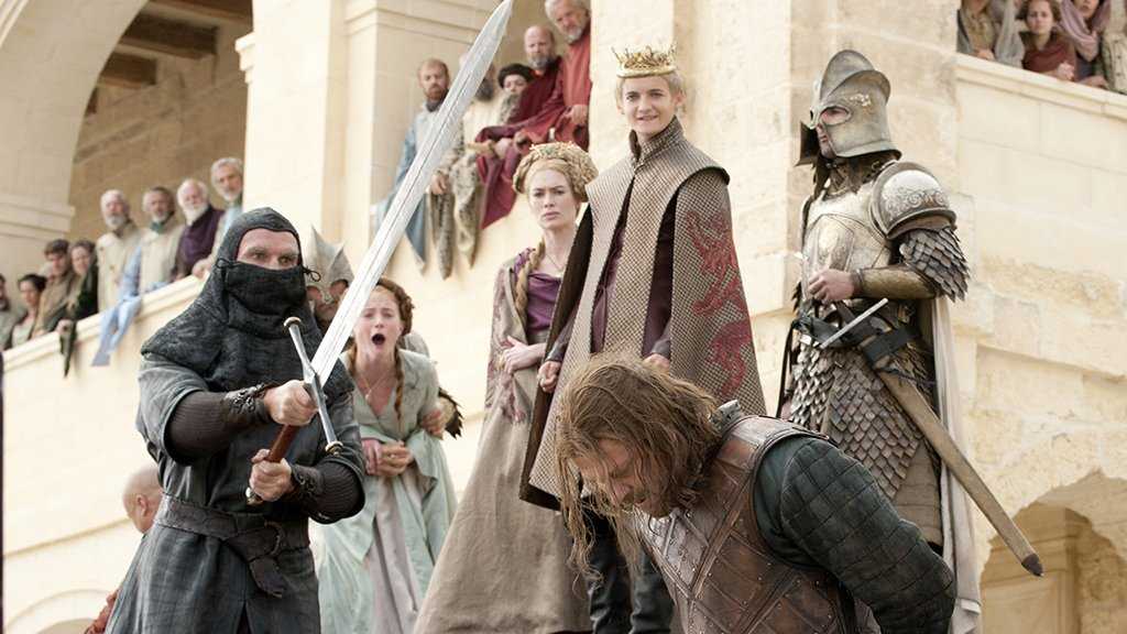 The beheading of Ned Stark on 'Game of Thrones'.
(Source: IMDB)