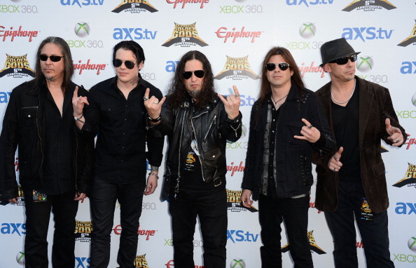 Band Queensryche arrives at the 5th Annual Revolver Golden Gods Award Show at Club Nokia on May 2, 2013, in Los Angeles, California. (Getty Images)