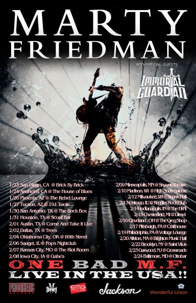 Marty Friedman tour dates