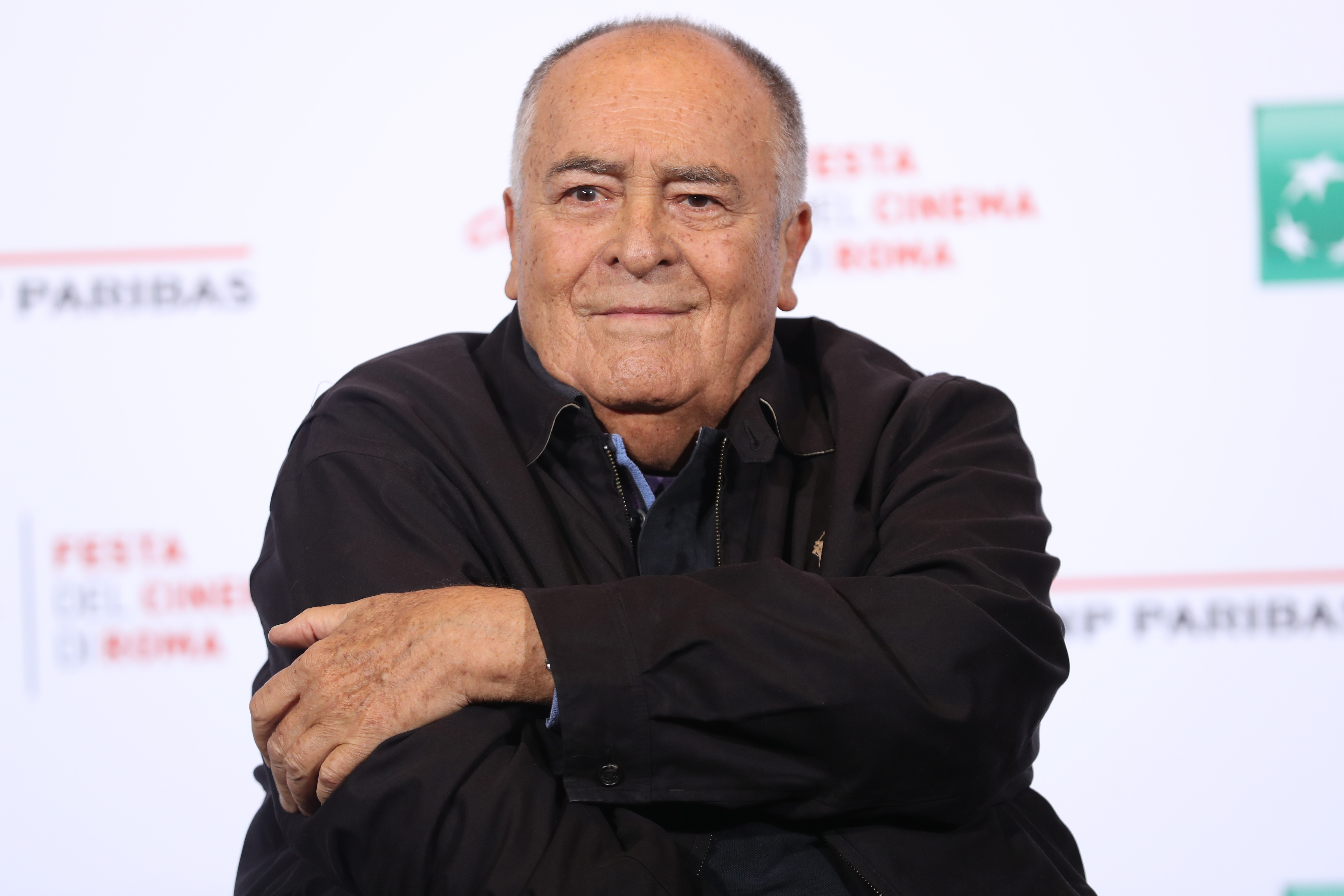 Bernardo Bertolucci attends a photocall during the 11th Rome Film Festival at Auditorium Parco Della Musica on October 15, 2016, in Rome, Italy. (Getty Images)