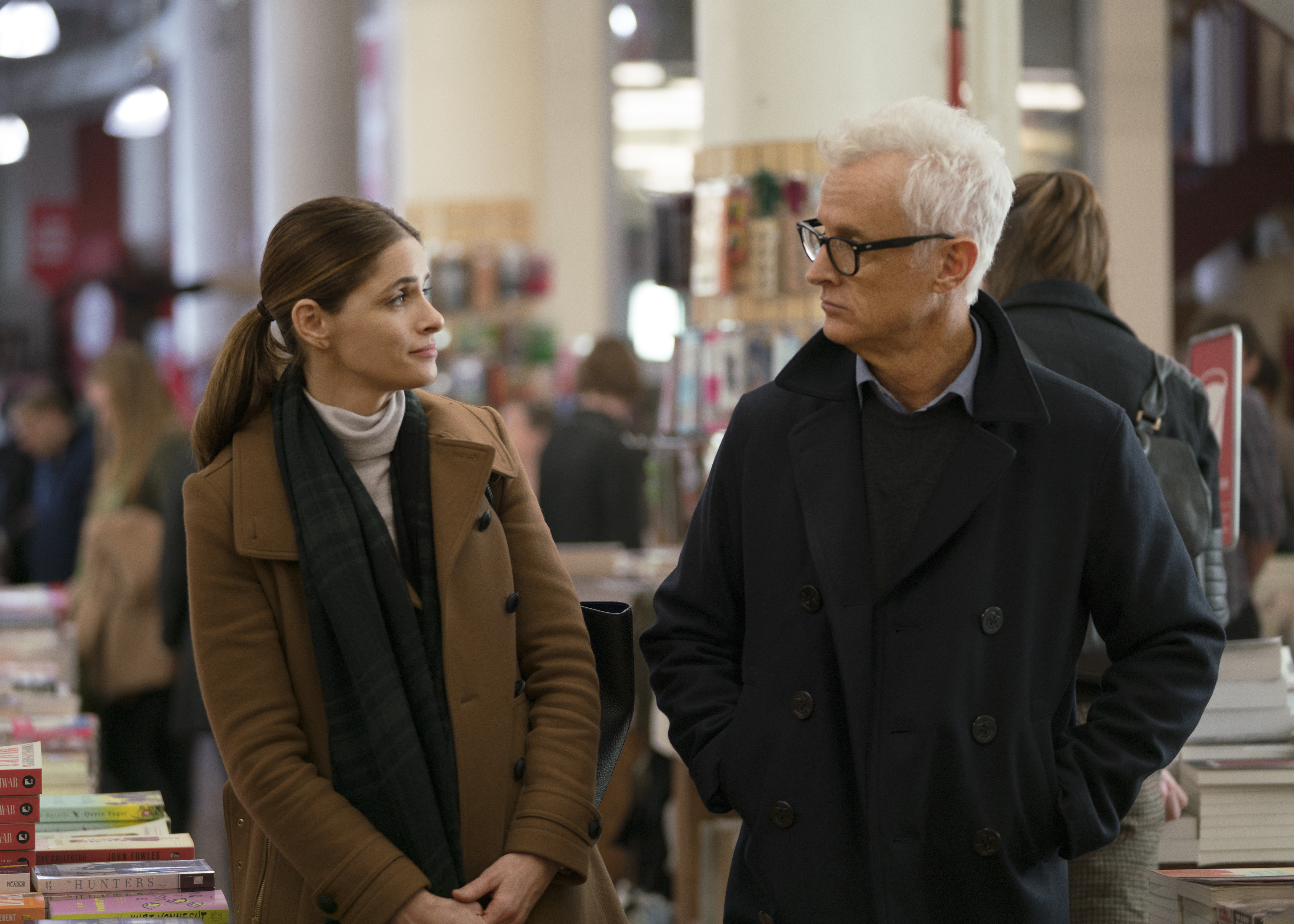 Amanda Peet and John Slattery in 'Expectation', premiering on Amazon Prime Video, October 26.