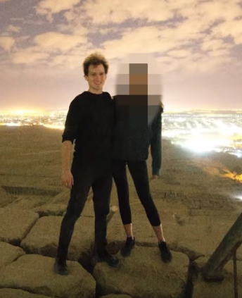 Andreas Hvid and the unidentified woman accomplice (Source: YouTube)
