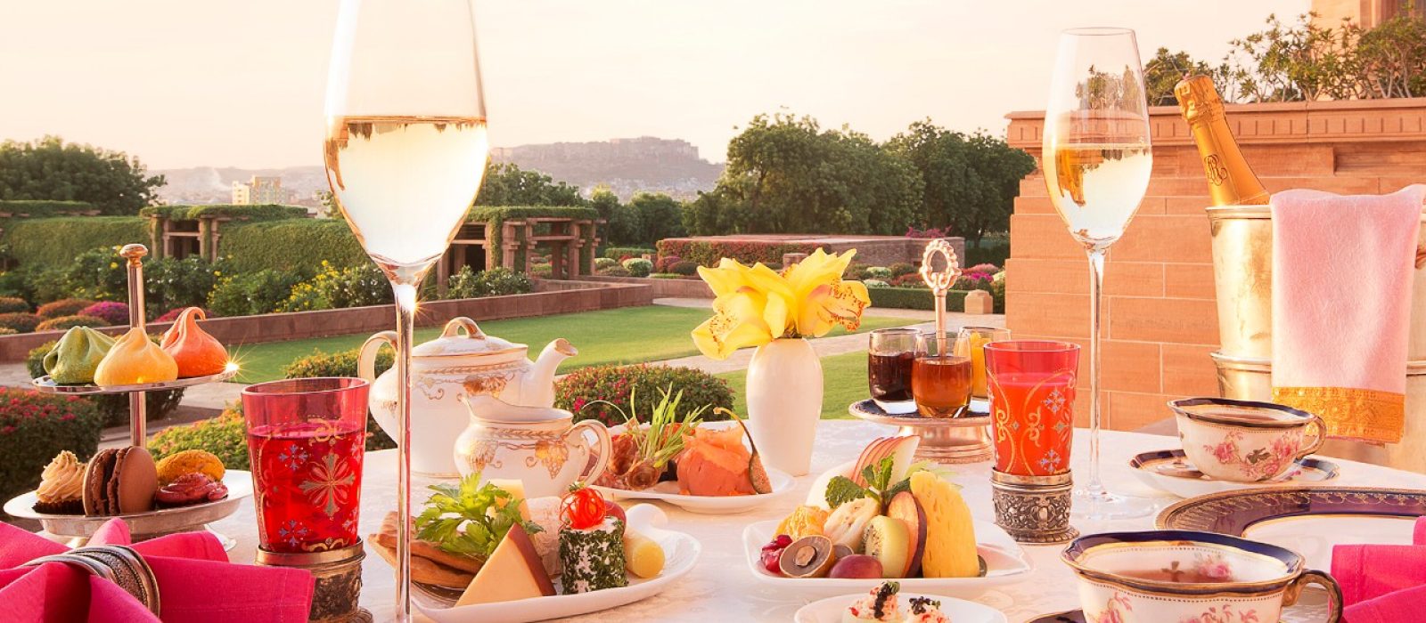 The Taj-restored palace also consists of several food destinations serving authentic Rajasthani and Indian cuisine, European and Mediterranean delicacies. (Source: Taj Hotels)