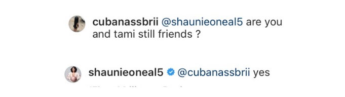 Shaunie O'Neal on being friends with Tami Roman.