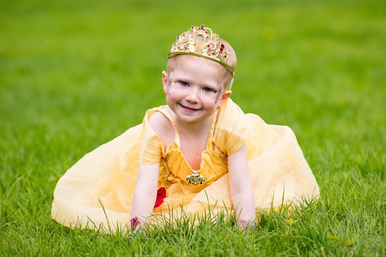 In order to celebrate her daughter's brave and beautiful recovery from the terminal disease, single mum Leanne Foskett decided to fulfill her daughter's dreams of being a princess, which she did with the help of The Owen McVeigh Foundation. (Source: Mercury Press)