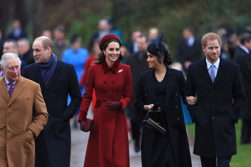 Prince George and Princess Charlotte apparently woke up really early and were quite eager to start their holiday celebrations, as was revealed by their parents to well-wishers lining the route of their annual walk to Christmas Day church services on Tuesday morning. (Source: Getty Images)