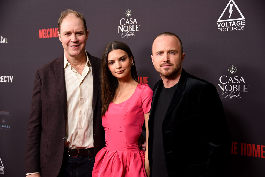 George Ratliff, Emily Ratajkowski and Aaron Paul attend 'Welcome Home' Premiere at The London West Hollywood on November 04, 2018 in West Hollywood, California. (Photo by Presley Ann/Getty Images)