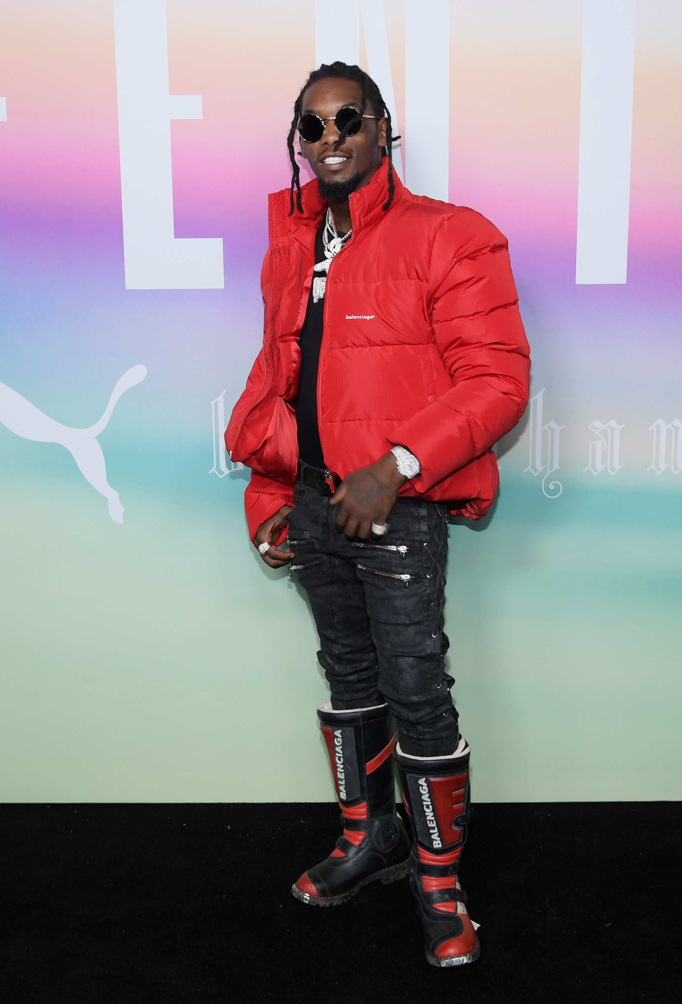 Rapper Offset of Migos attends the FENTY PUMA by Rihanna Spring/Summer 2018 Collection at Park Avenue Armory on September 10, 2017 in New York City.