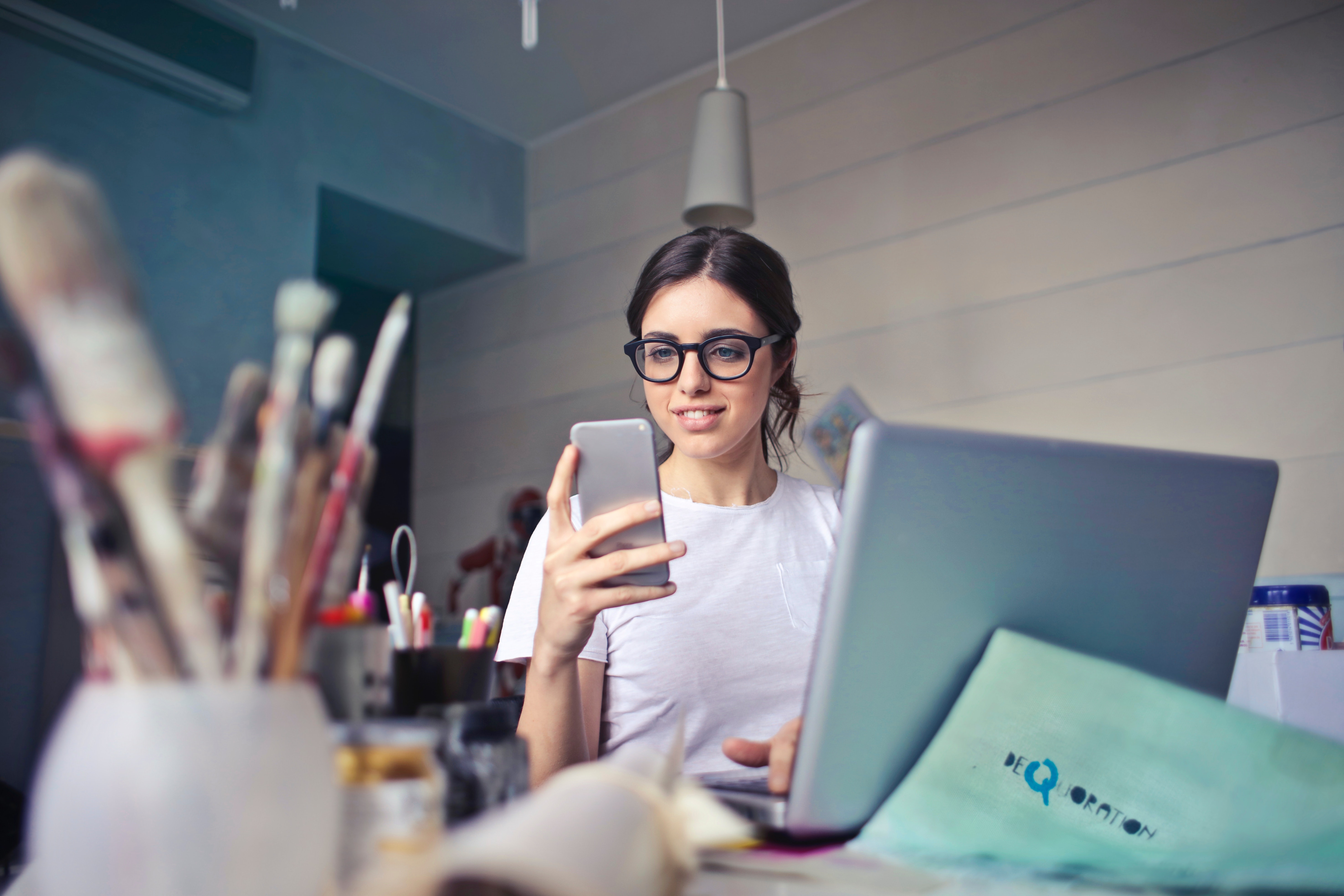 One can use glasses to stop the blue light from affecting the eyes (Pexels)