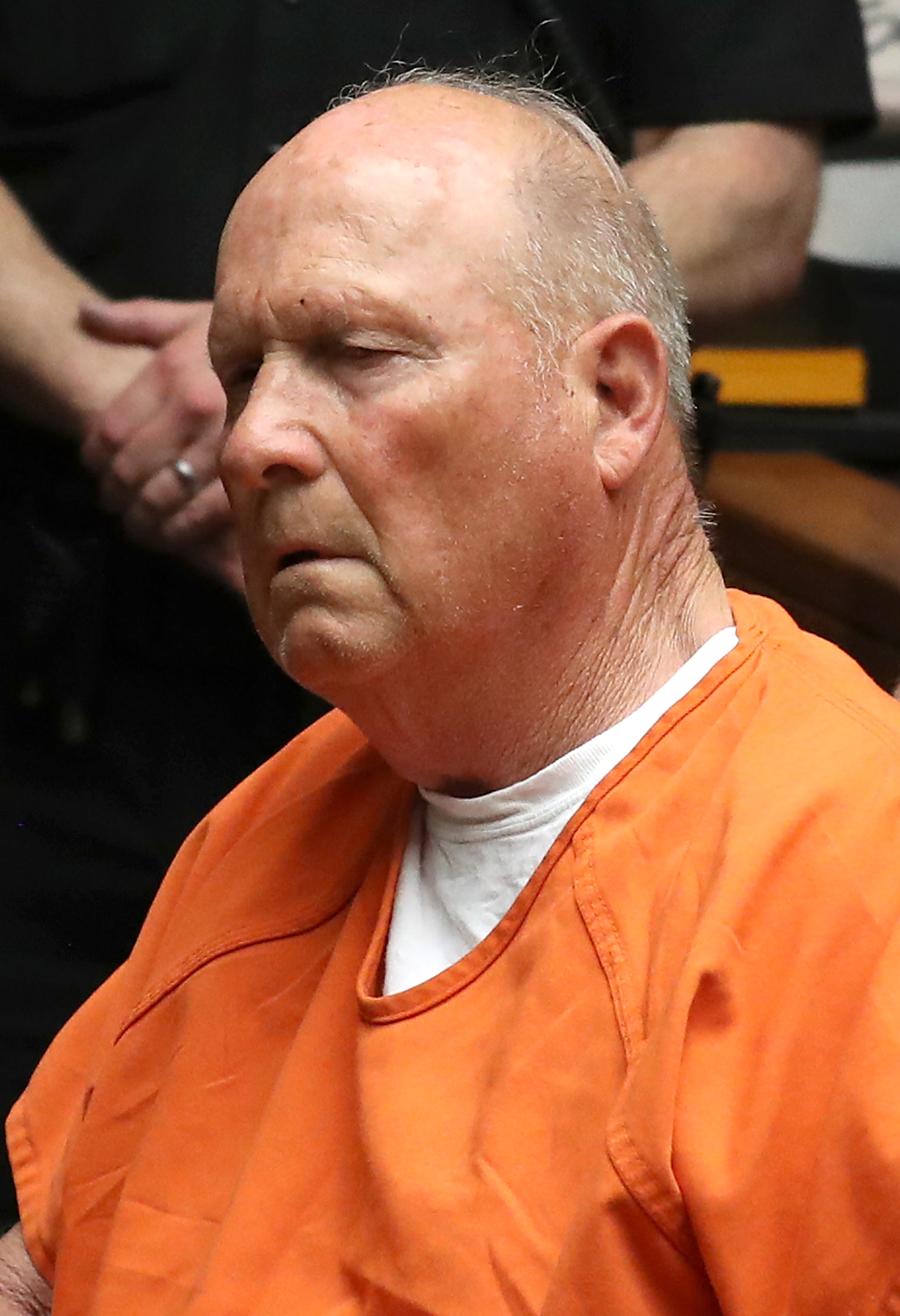 Joseph James DeAngelo, the suspected 'Golden State Killer', appears in court for his arraignment on April 27, 2018