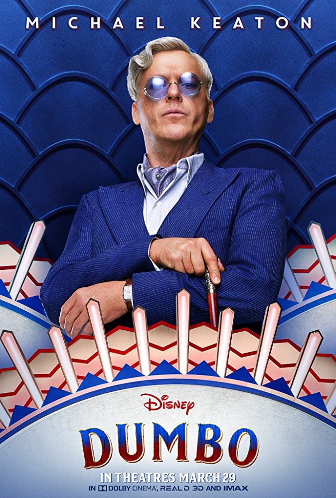 Michael Keaton plays the main villain Mr Vandervere in 'Dumbo'. (Source: IMDb)
