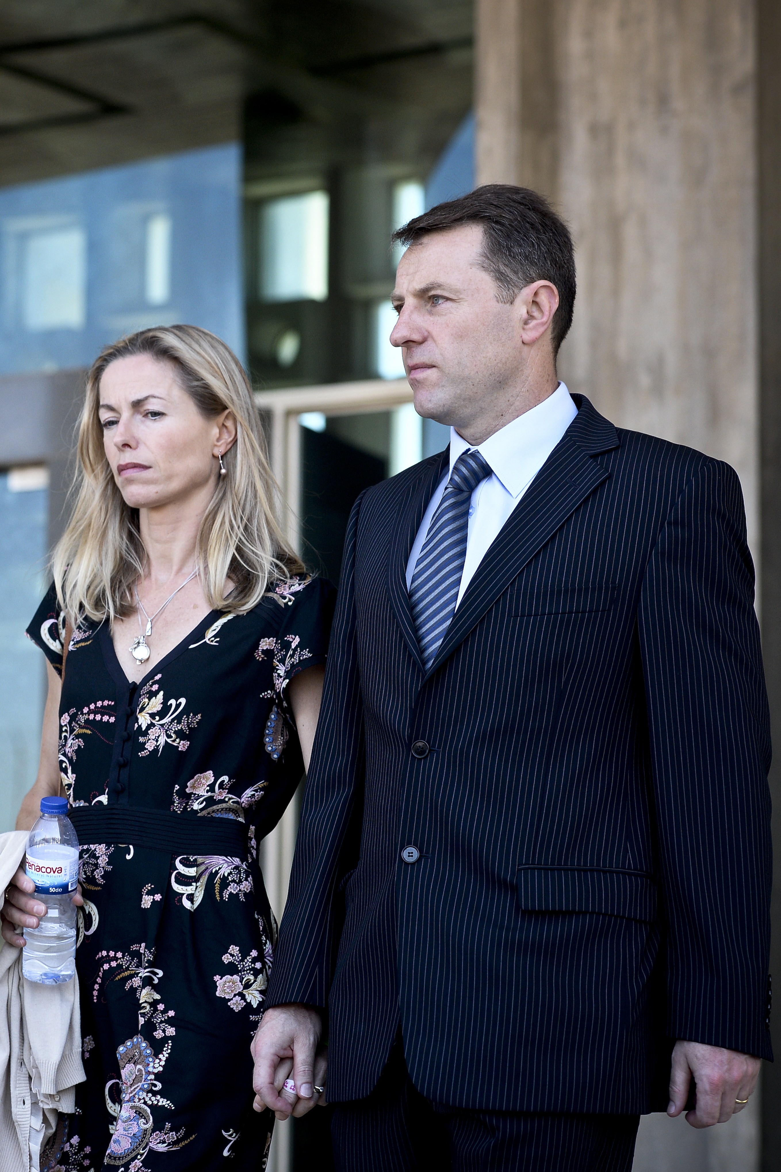 Kate and Gerry McCann leave the courthouse in Lisbon after delivering statements in their case against Goncalo Amaral on July 8, 2014 (Source: Patricia De Melo Moreira/AFP/Getty Images)