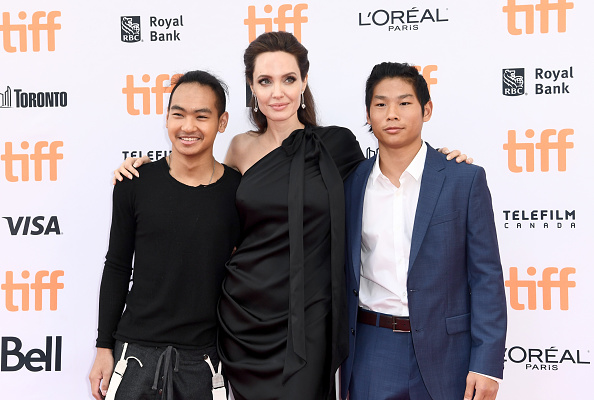 Maddox Jolie-Pitt, Angelina Jolie and Pax Jolie-Pitt (Source: Getty Images)