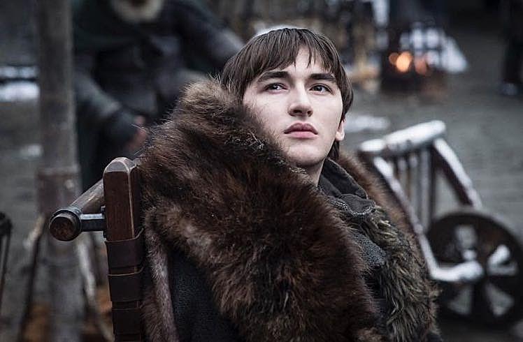 Bran is perhaps looking up at the dragons who have arrived in Winterfell. (Reddit)