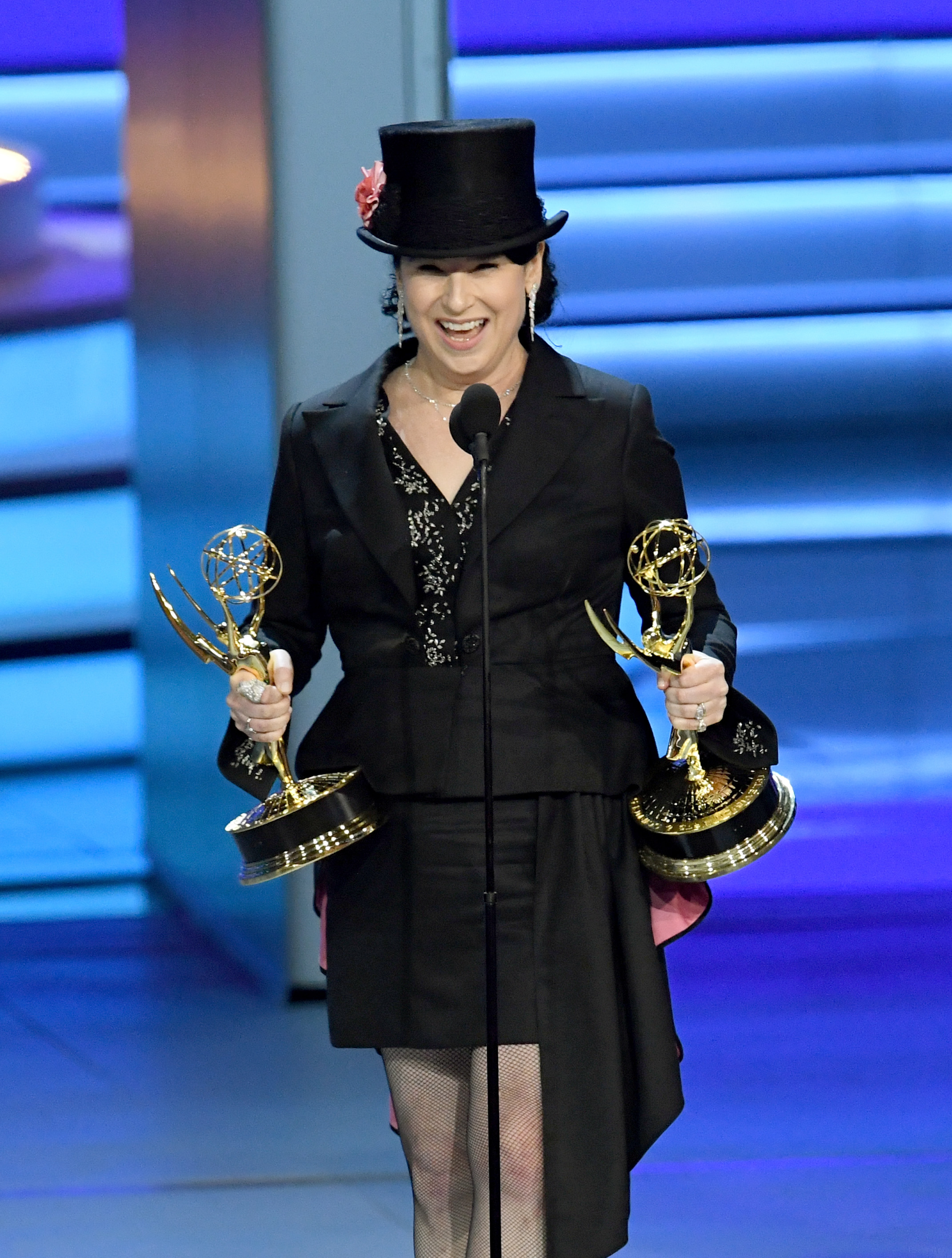Amy Sherman-Palladino accepts the Outstanding Directing for a Comedy Series award for 'The Marvelous Mrs. Maisel' onstage during the 70th Emmy Awards at Microsoft Theater on September 17, 2018 in Los Angeles, California.