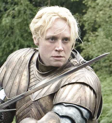 Gwendoline Christie as Brienne of Tarth in 'Game of Thrones'.
(Source: IMDB)