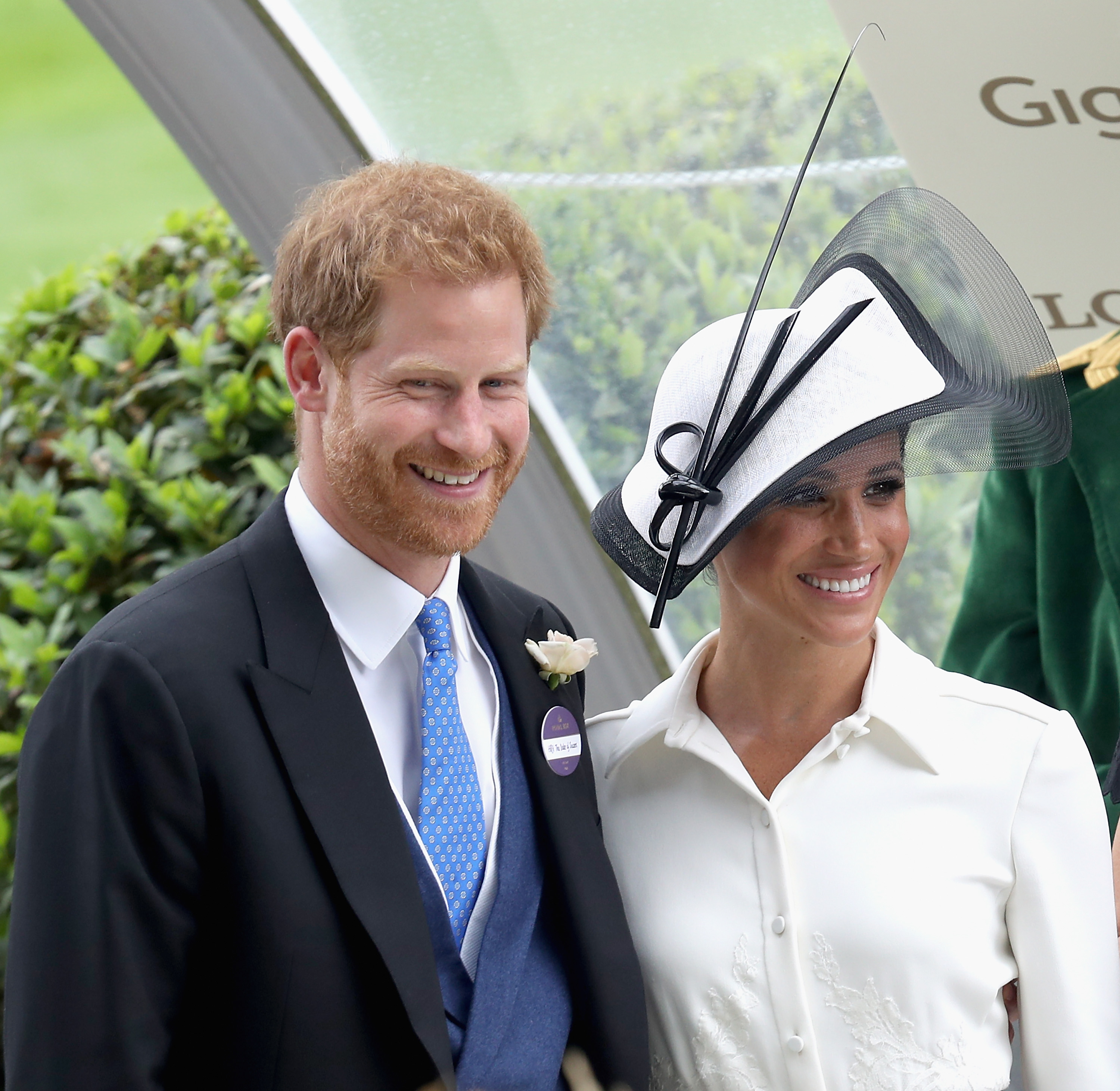 Meghan, Duchess of Sussex and Prince Harry, Duke of Sussex attend the prize ceremony of Royal Ascot Day 1 at Ascot Racecourse on June 19, 2018 in Ascot, United Kingdom.