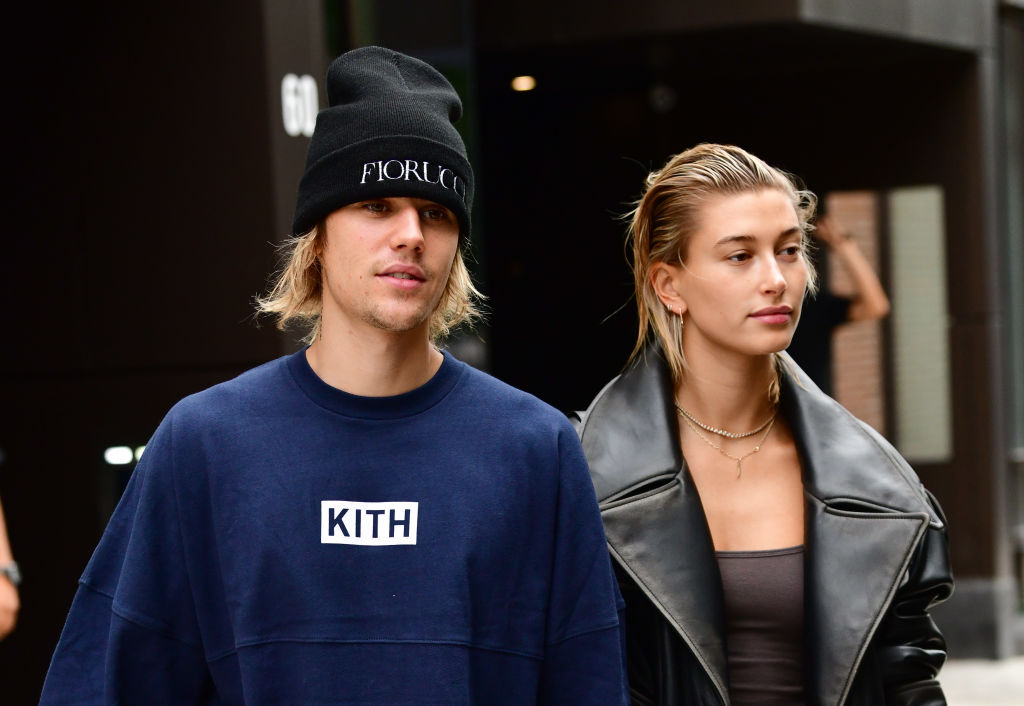 Justin Bieber and Hailey Baldwin seen on the streets of Brooklyn on September 14, 2018 in New York City. (Photo by James Devaney/GC Images)