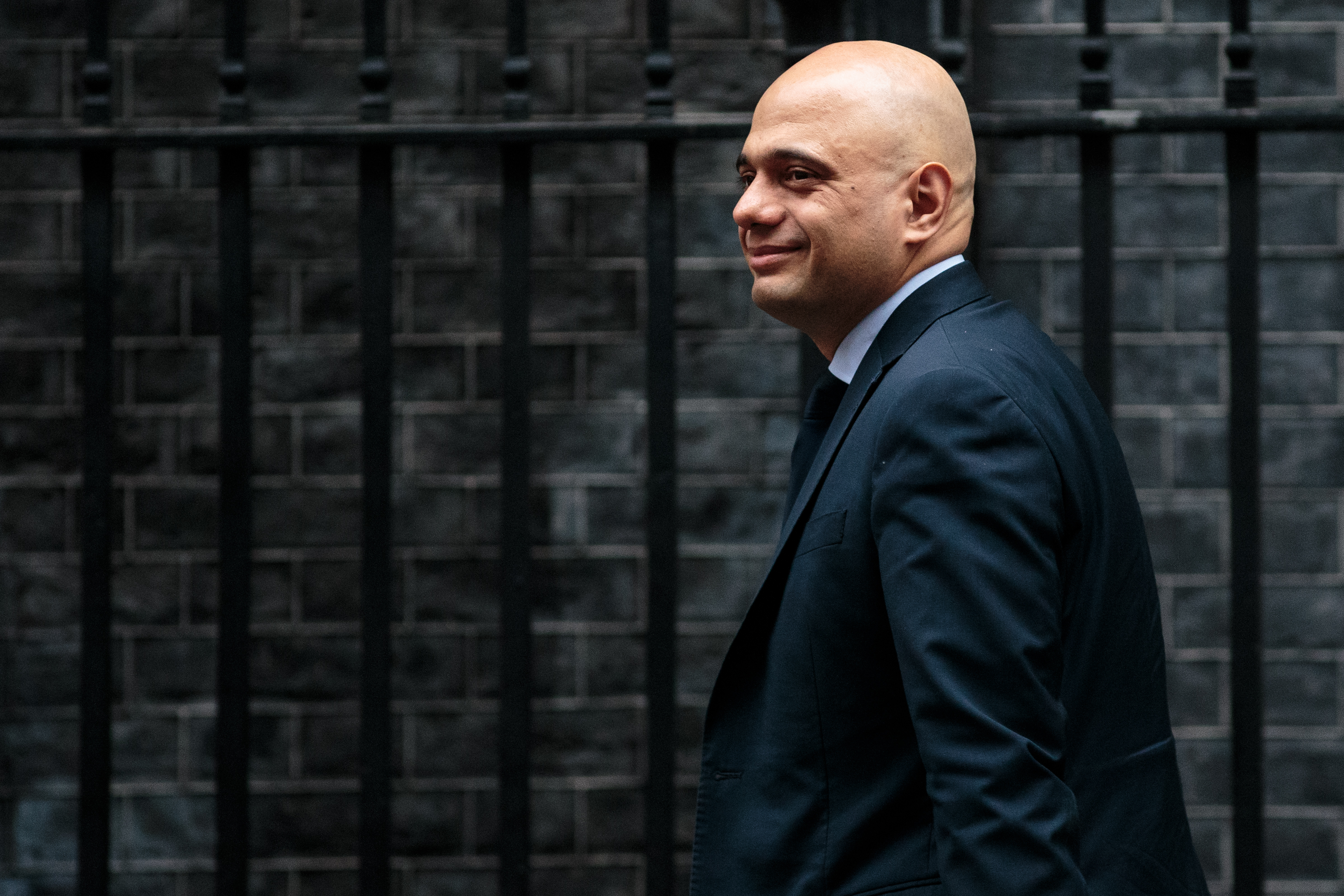 Home Secretary Sajid Javid arrives for the weekly Cabinet meeting at Number 10 Downing Street on February 5, 2019, in London, England. (Getty)