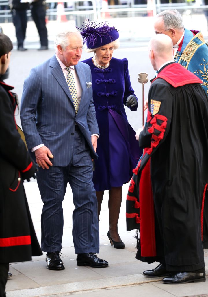 Camilla, Duchess of Cornwall and Prince Charles, Prince of Wales attend the Commonwealth Service on Commonwealth Day at Westminster Abbey on March 11, 2019 in London, England. (Photo by Chris Jackson/Getty Images)