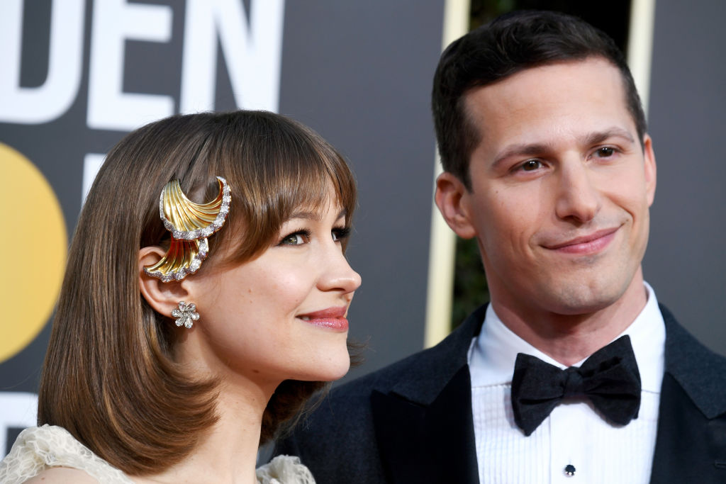 Musician Joanna Newsom lends support to her husband and host of the night, Andy Samberg at the 76th Annual Golden Globe Awards (Photo by Frazer Harrison/Getty Images)