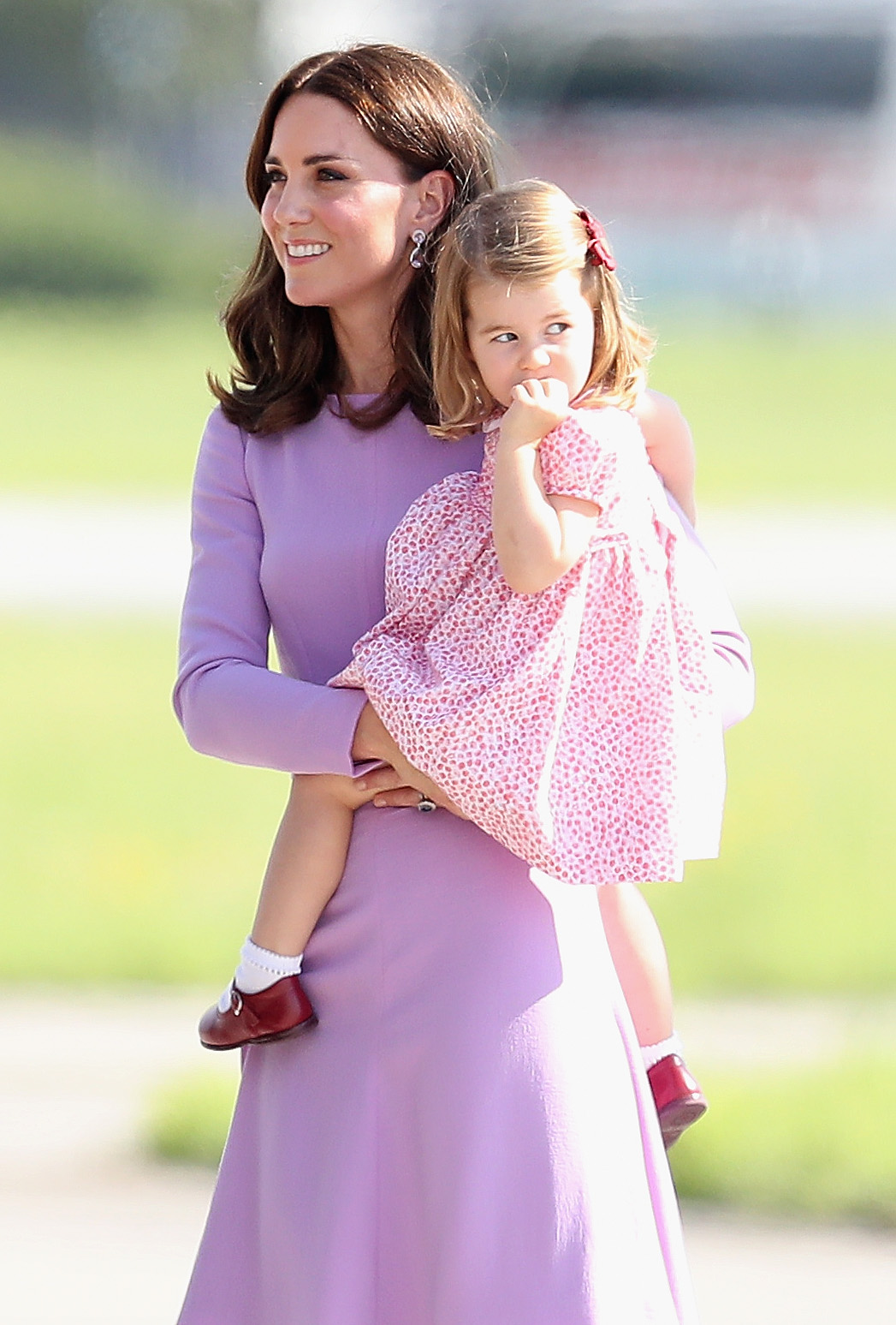Kate Middleton with daughter Charlotte in Hamburg, Germany on July 21, 2017 (Getty Images)