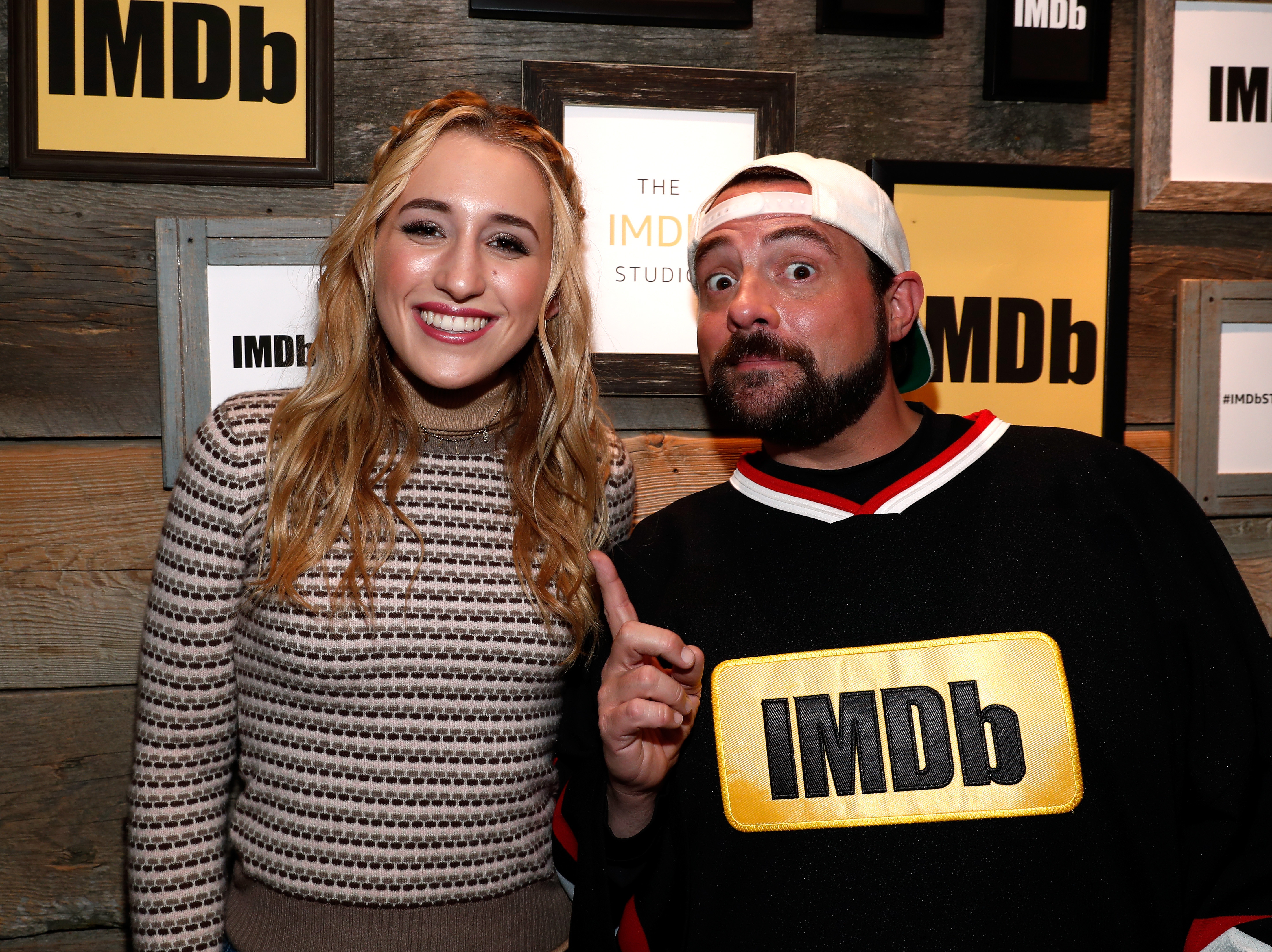 Actress Harley Quinn Smith and Kevin Smith attend The IMDb STARmeter Award Ceremony & The Amazon Video Direct Inaugural Filmmaker Awards during the 2017 Sundance Film Festival on January 23, 2017 in Park City, Utah.
