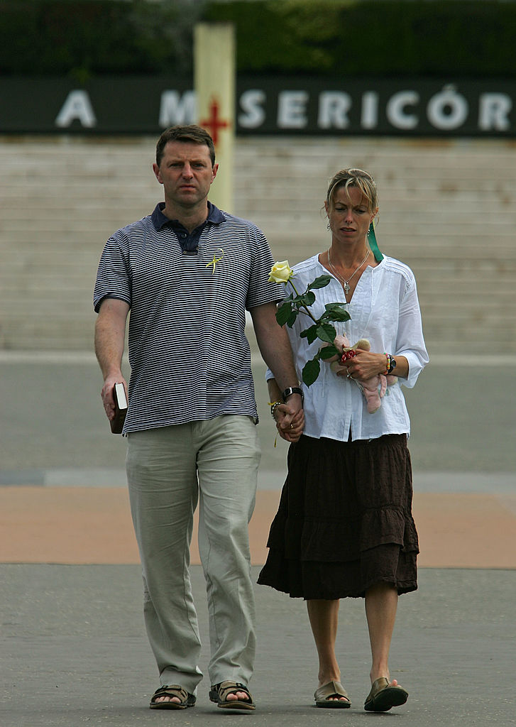 Kate and Gerry McCann, the parents of missing British girl Madeleine, visit the Fatima Shrine on May 23, 2007, in Fatima, Portugal (Source: Denis Doyle/Getty Images)