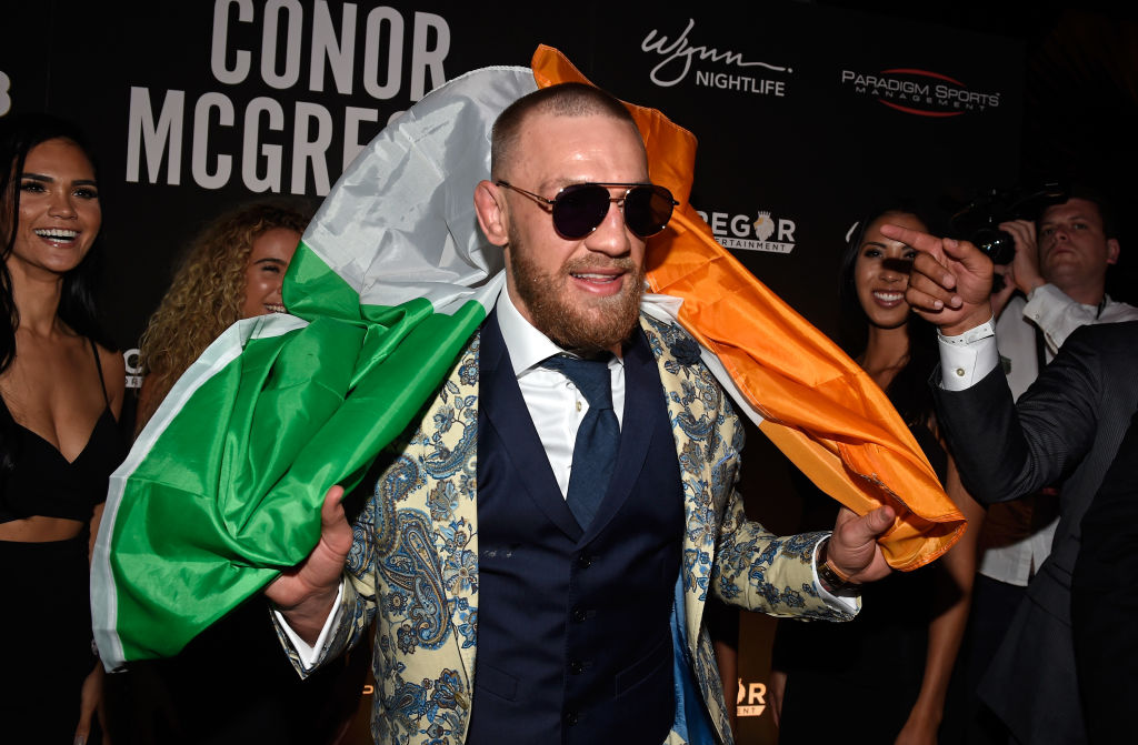 Conor McGregor attends his after fight party and his Wynn Nightlife residency debut at the Encore Beach Club at Night at Wynn Las Vegas on August 27, 2017 in Las Vegas, Nevada. (Photo by David Becker/Getty Images for Wynn Nightlife)