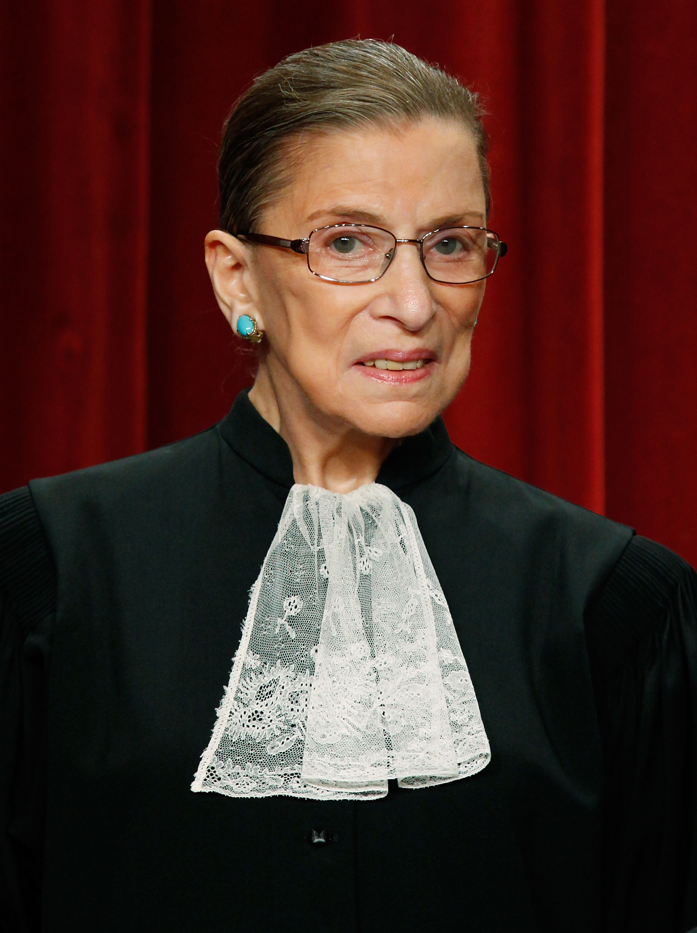 Associate Justice Ruth Bader Ginsburg poses during a group photograph at the Supreme Court building on September 29, 2009, in Washington, DC. (Getty)