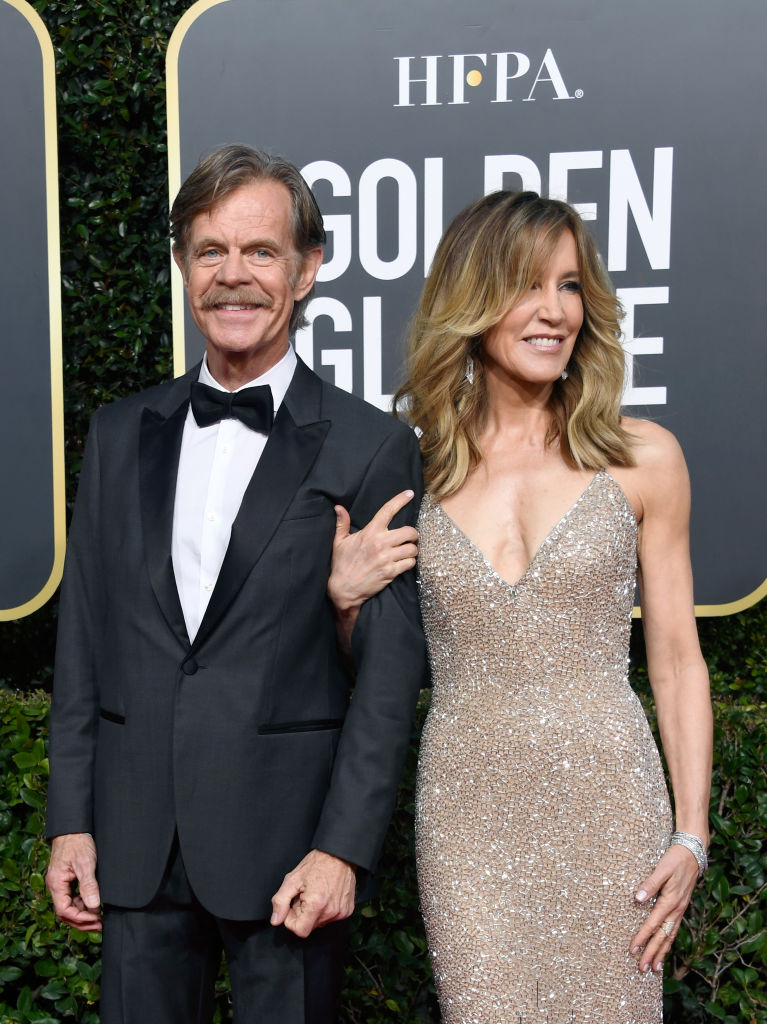 William H. Macy and Felicity Huffman attend the 76th Annual Golden Globe Awards at The Beverly Hilton Hotel on January 6, 2019, in Beverly Hills, California. (Source: Frazer Harrison/Getty Images)