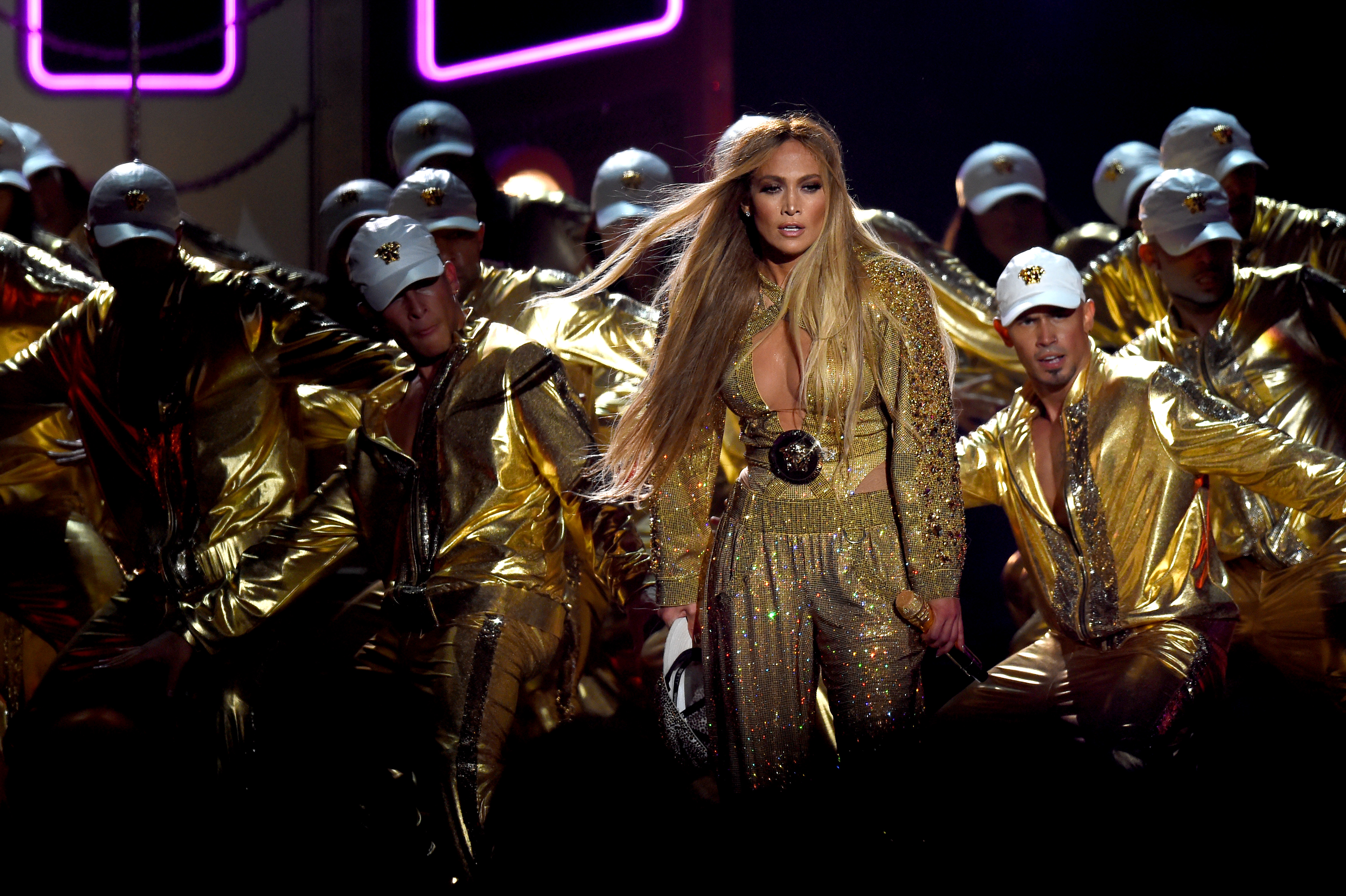 Jennifer Lopez performs at the VMAs