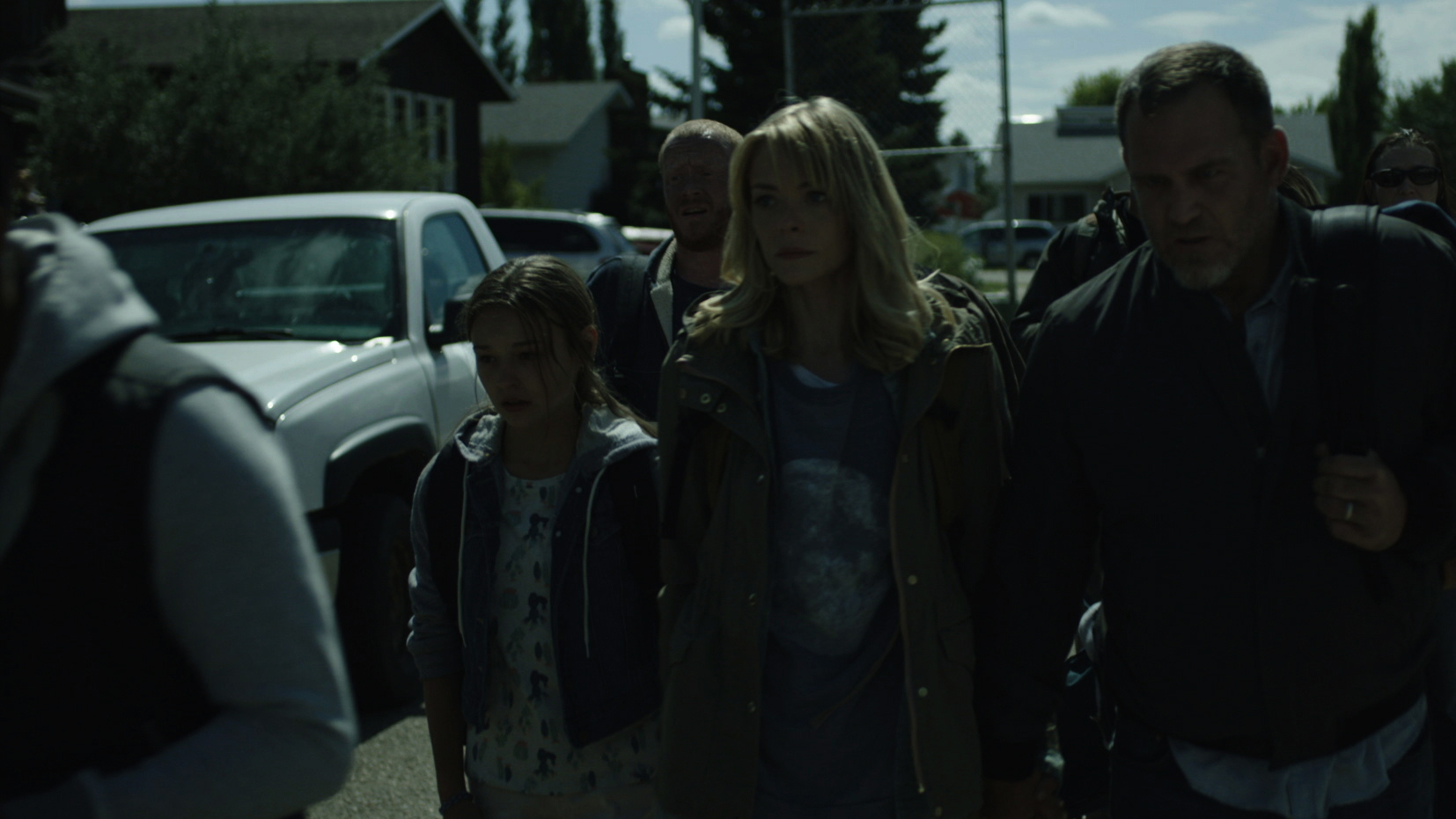 Rose (Jaime King) with her daughter in 'Black Summer'. (Source: Netflix)