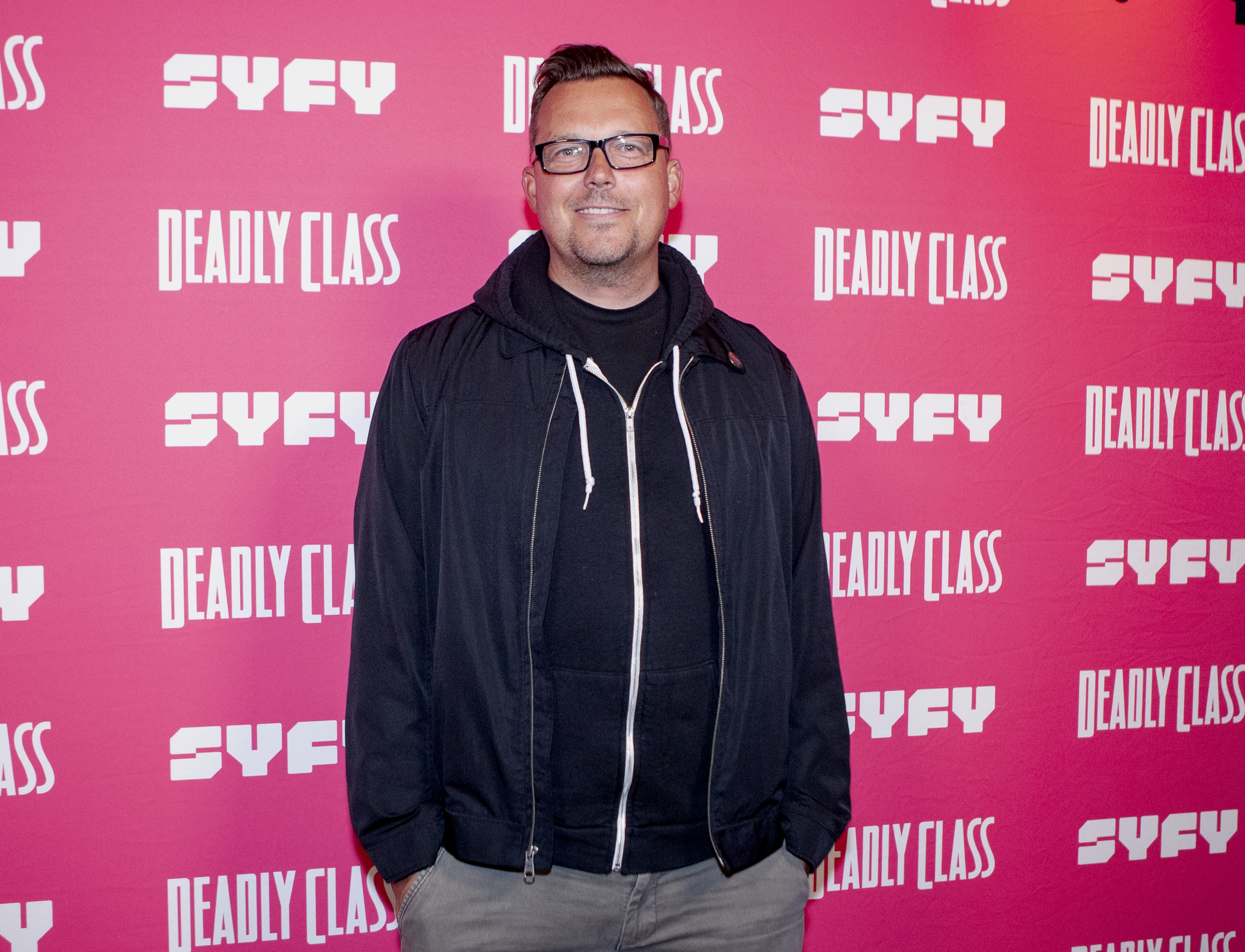 Rick Remender attends the premiere week screening of SYFY's 'Deadly Class', hosted by Kevin Smith, at The Wilshire Ebell Theatre on January 14, 2019 in Los Angeles, California.