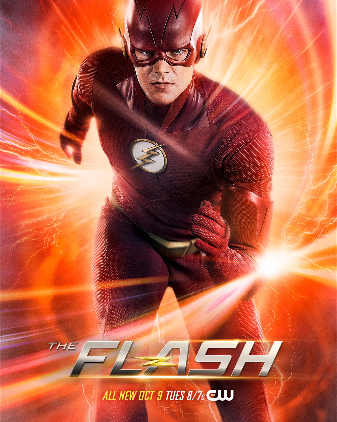 Grant Gustin unveiled the official first look from 'The Flash' season 5 (Facebook)